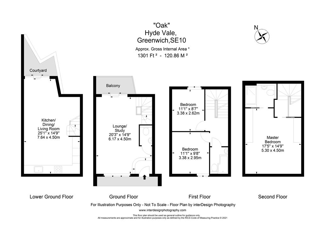 Oak, House 5, Hyde Vale, Greenwich, London SE10, 3 bedroom property for