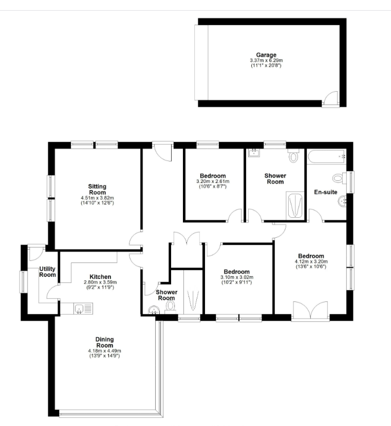 8B Dragon House, Cairn Park, Longframlington floorplan