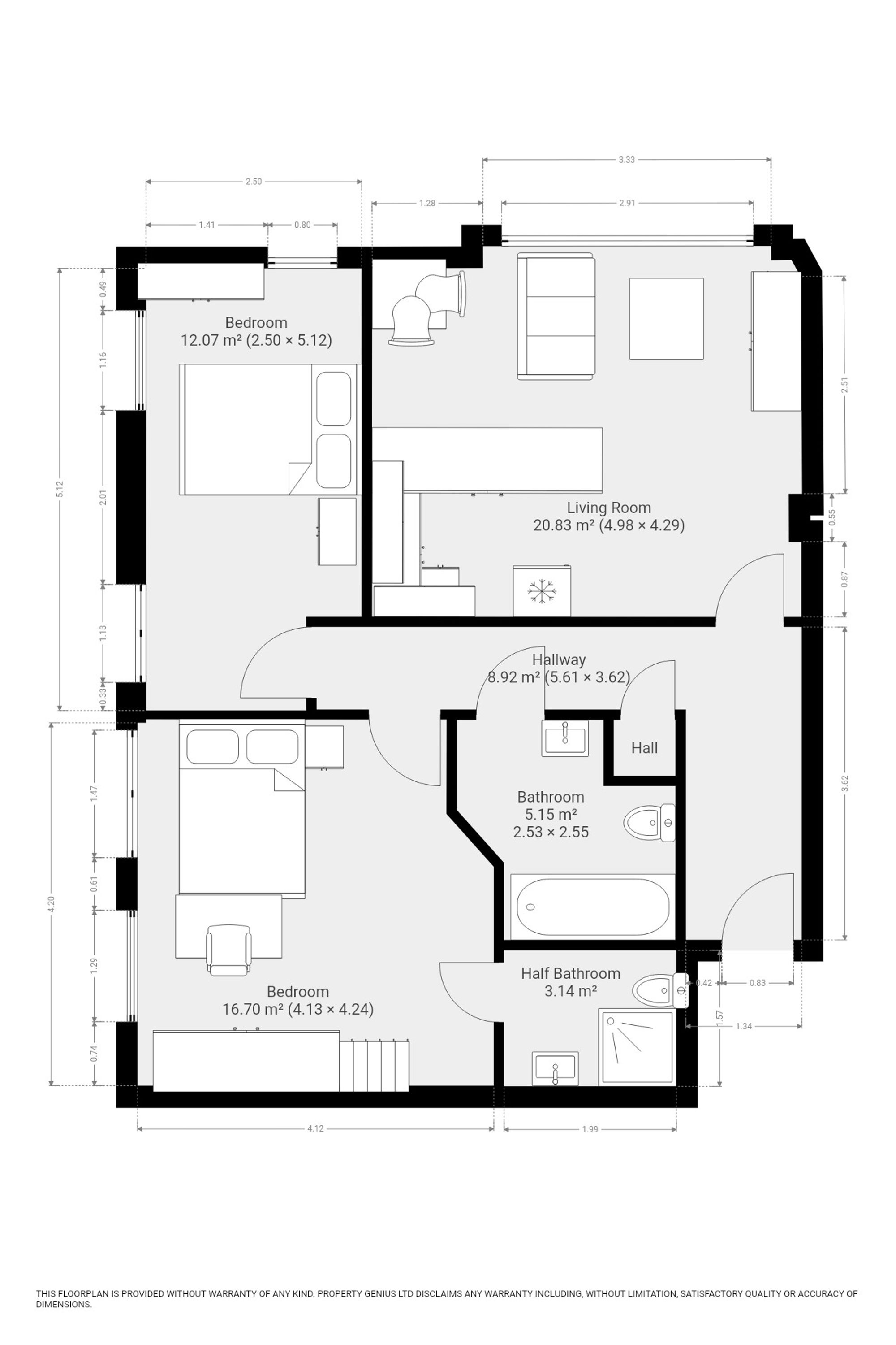 Apt 8, City South, Manchester floorplan
