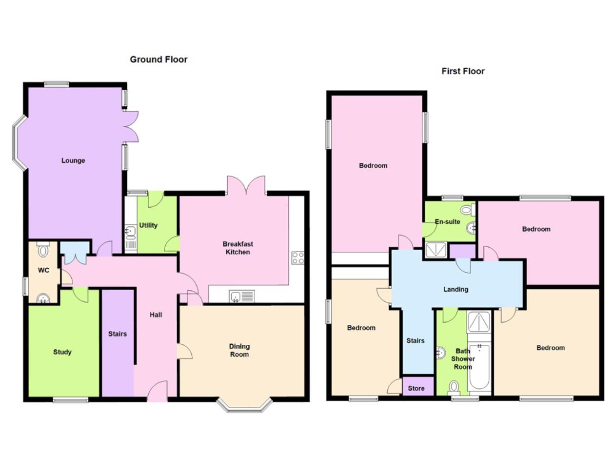4 Bedrooms Detached house for sale in Suffolk Way, Church Gresley, Swadlincote DE11