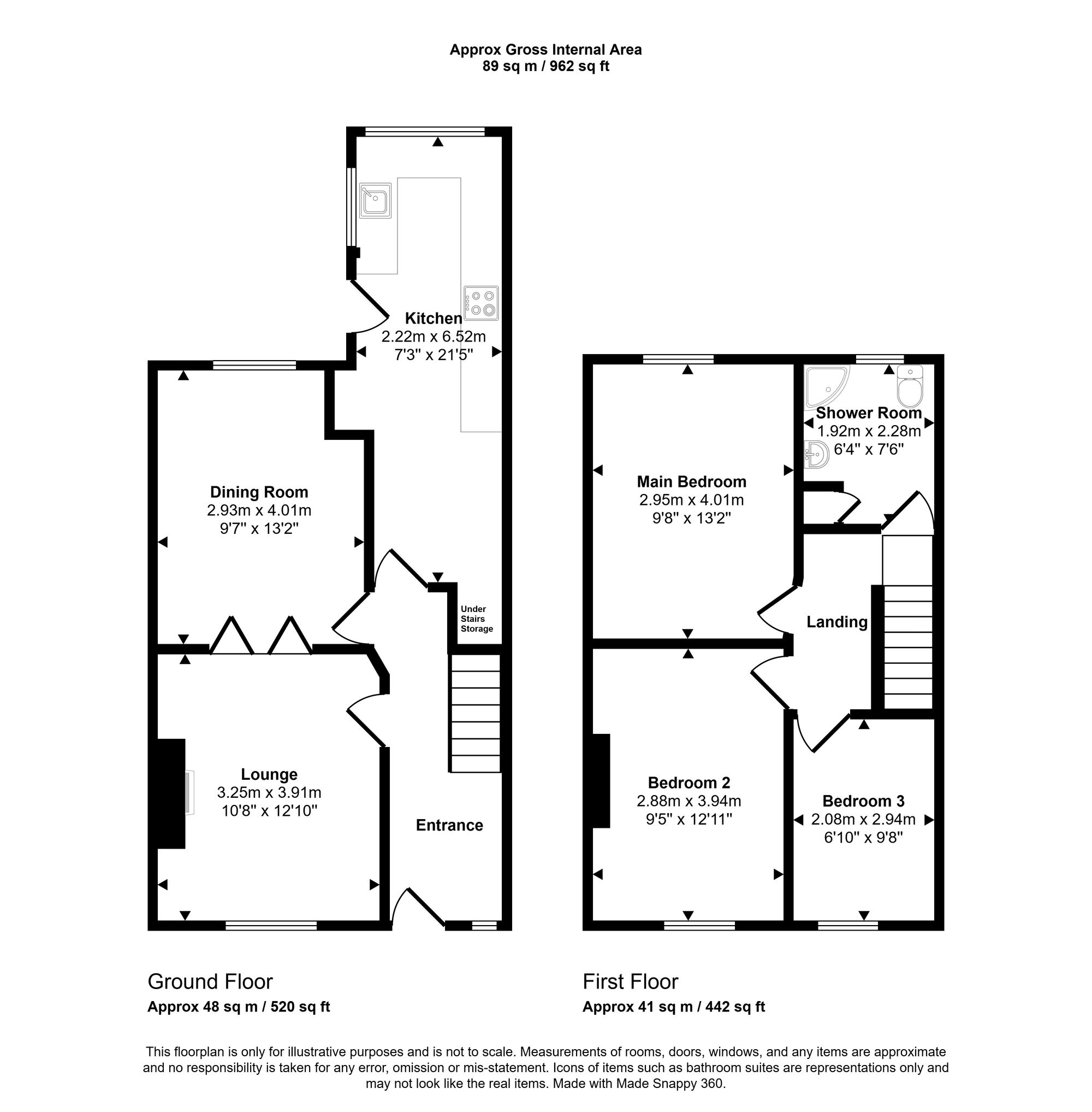 8 Mort Street, Wigan floorplan