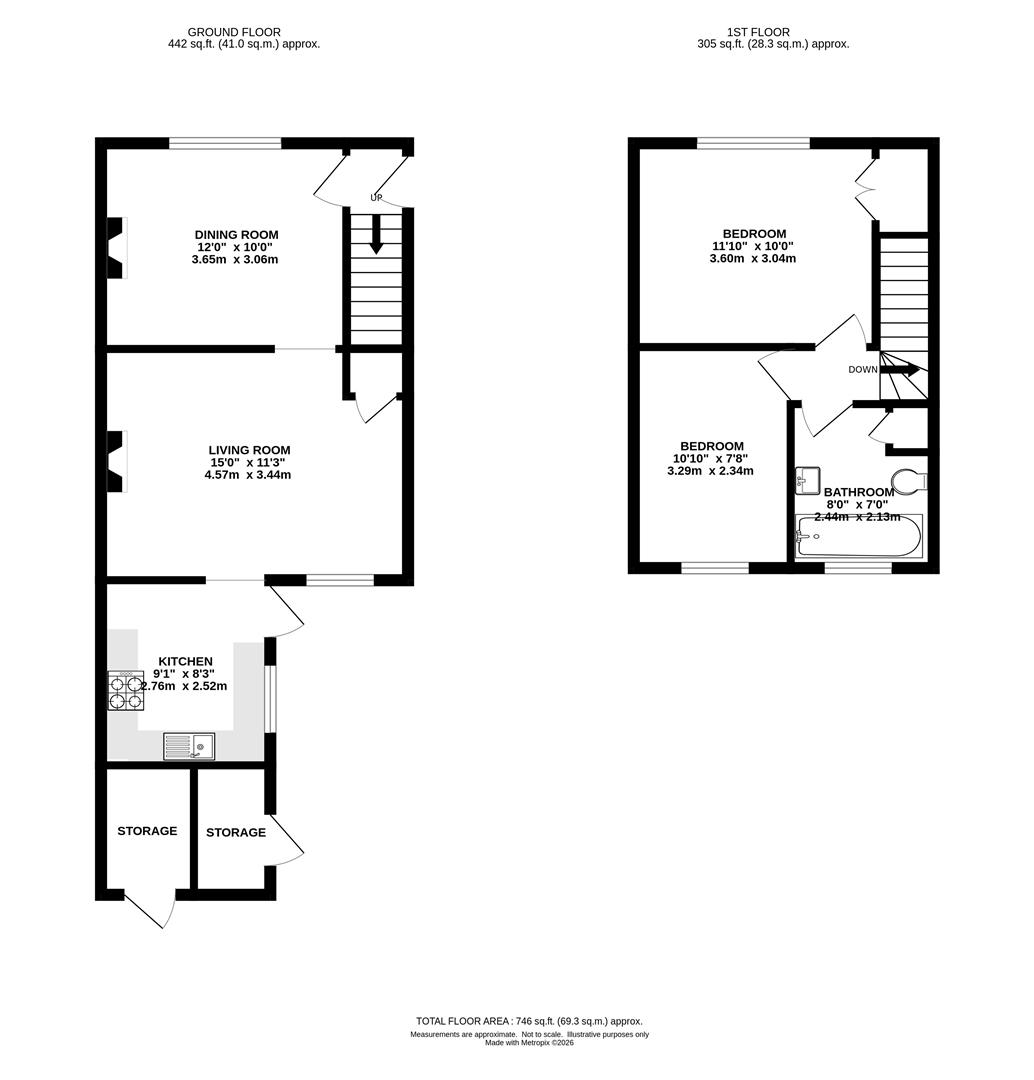 1 Wishfields Cottages, Days Lane, Brentwood floorplan
