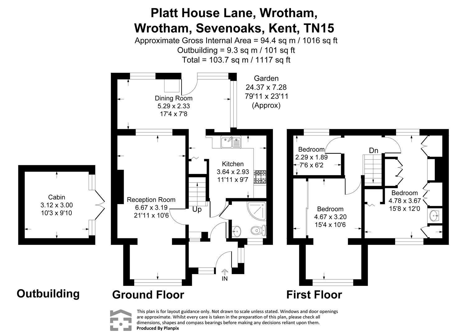 3, Platt House Lane, Sevenoaks floorplan