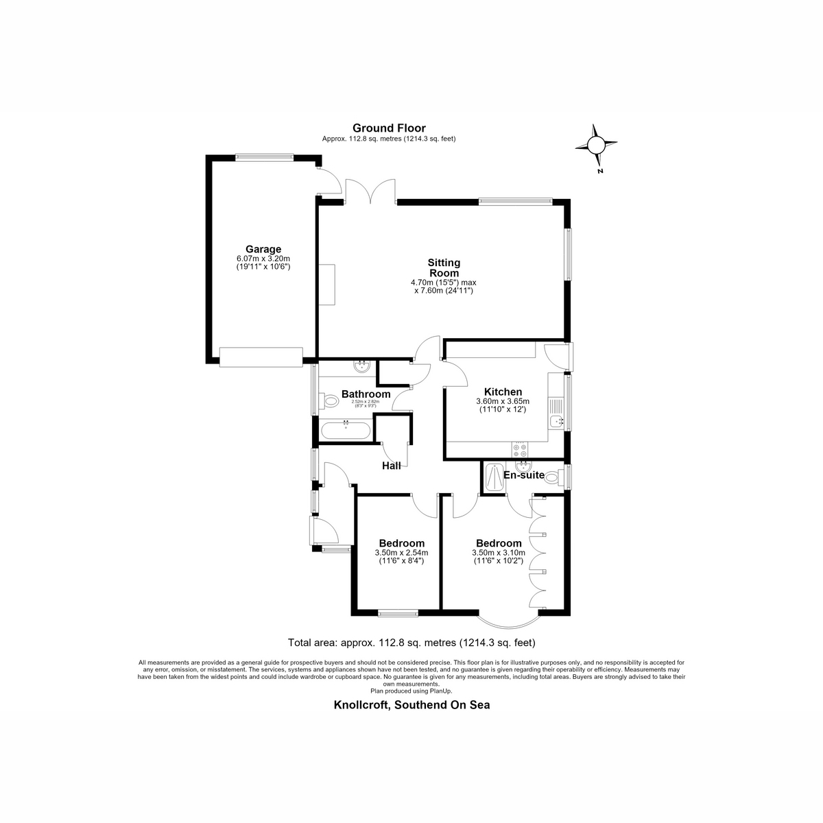 Knollcroft, Southend-on-sea floorplan