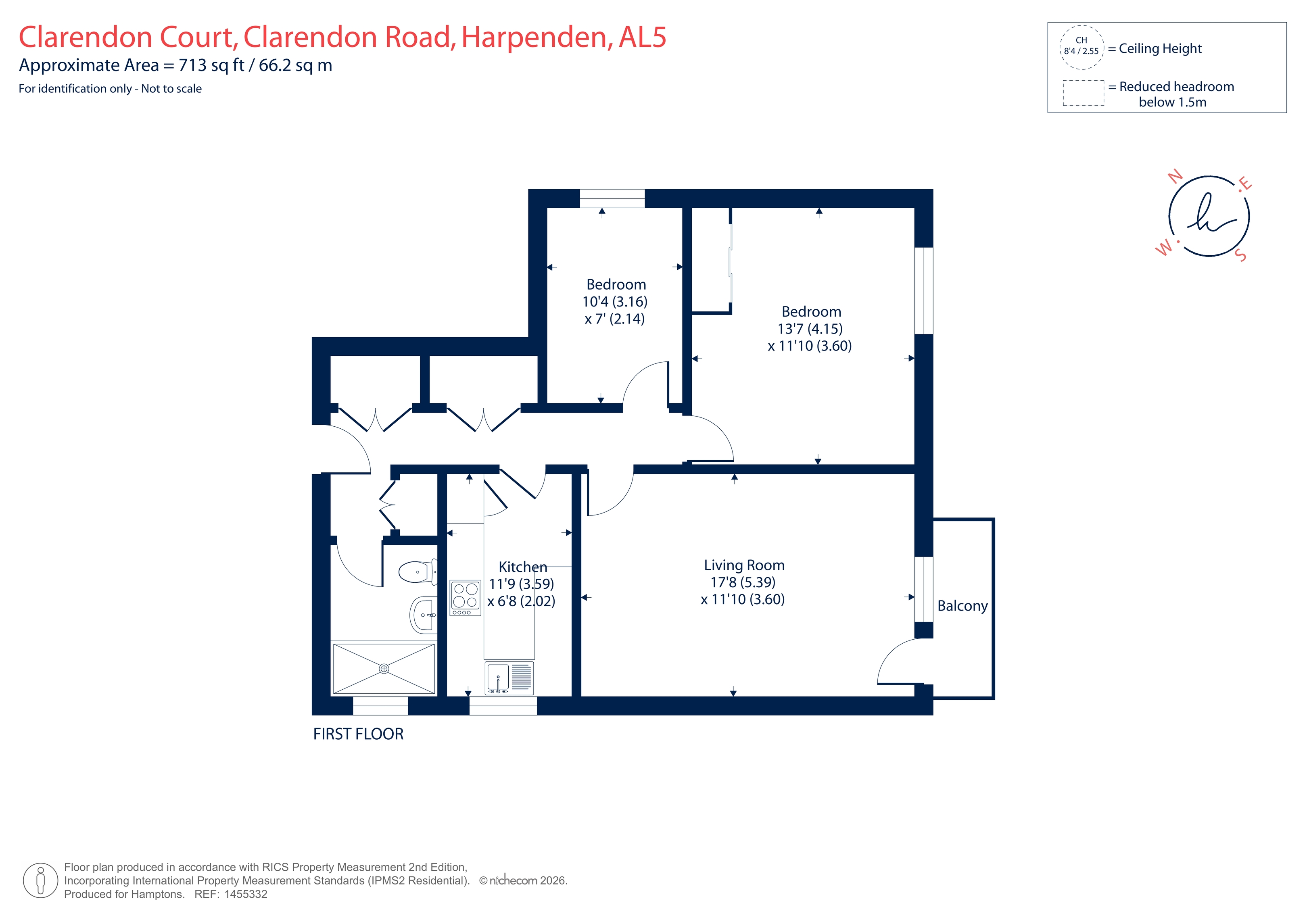 9 Clarendon Court, Clarendon Road, Harpenden floorplan
