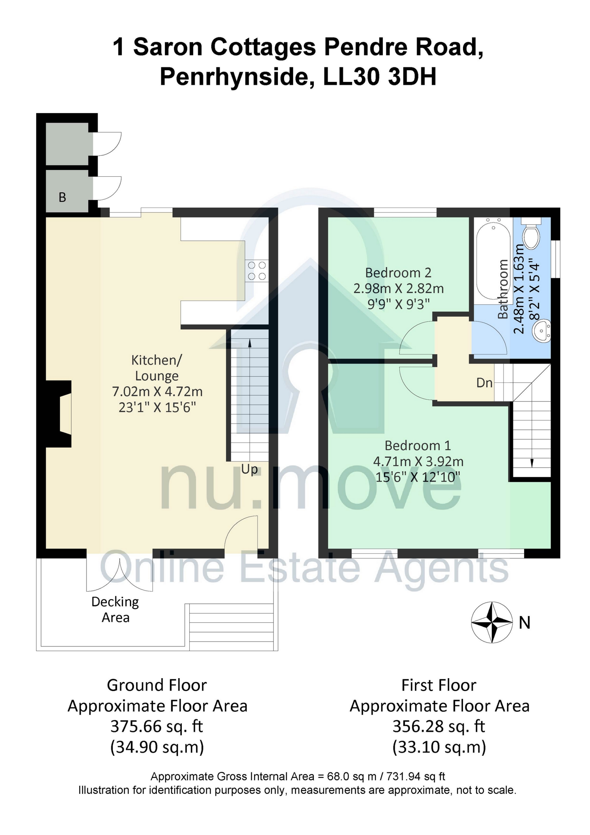 2 Bedrooms End terrace house for sale in Pendre Road, Penrhynside LL30