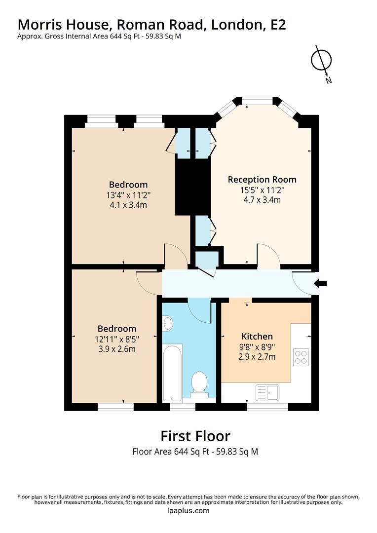 28, Morris House, London floorplan