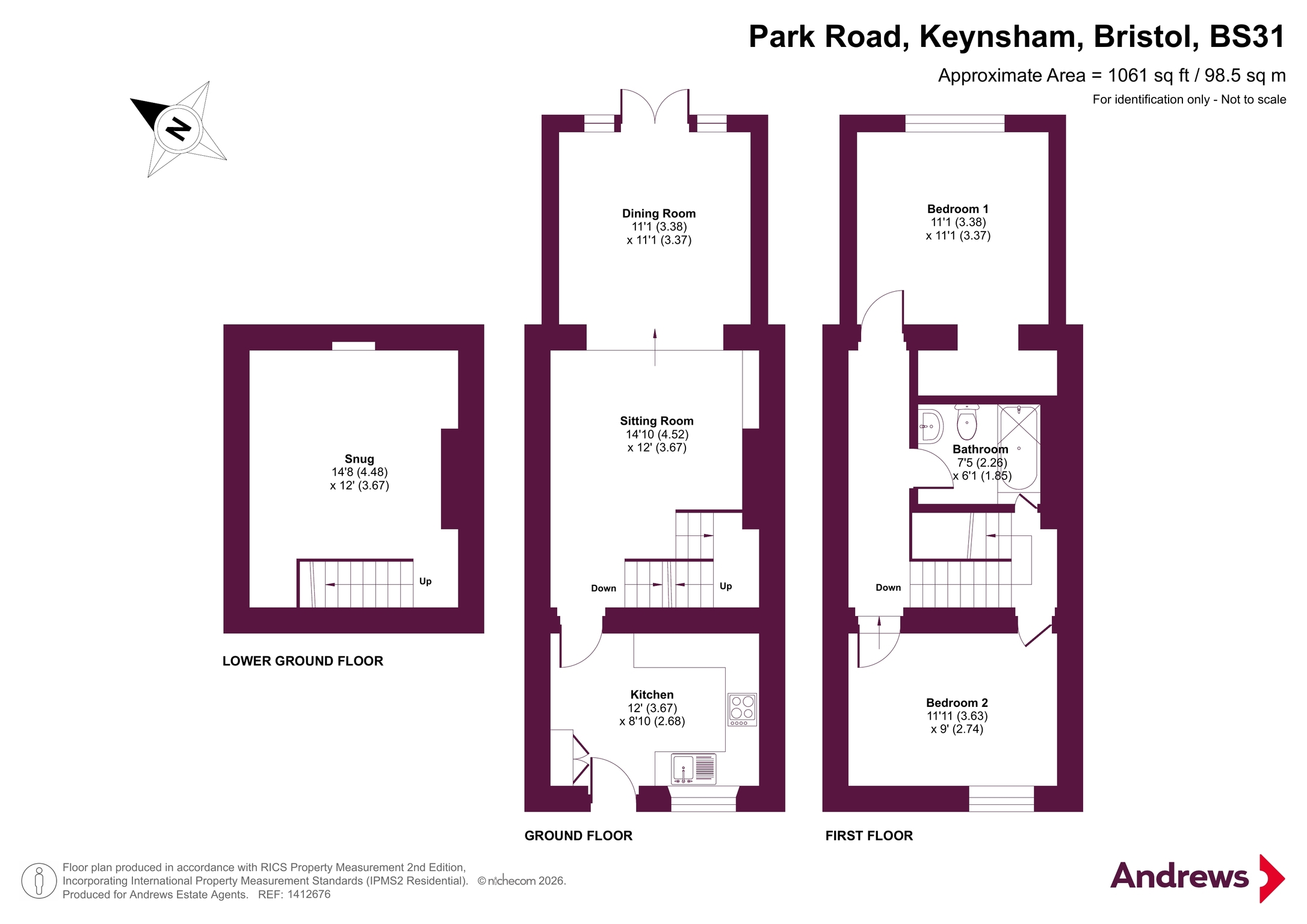 187, Park Road, Bristol floorplan