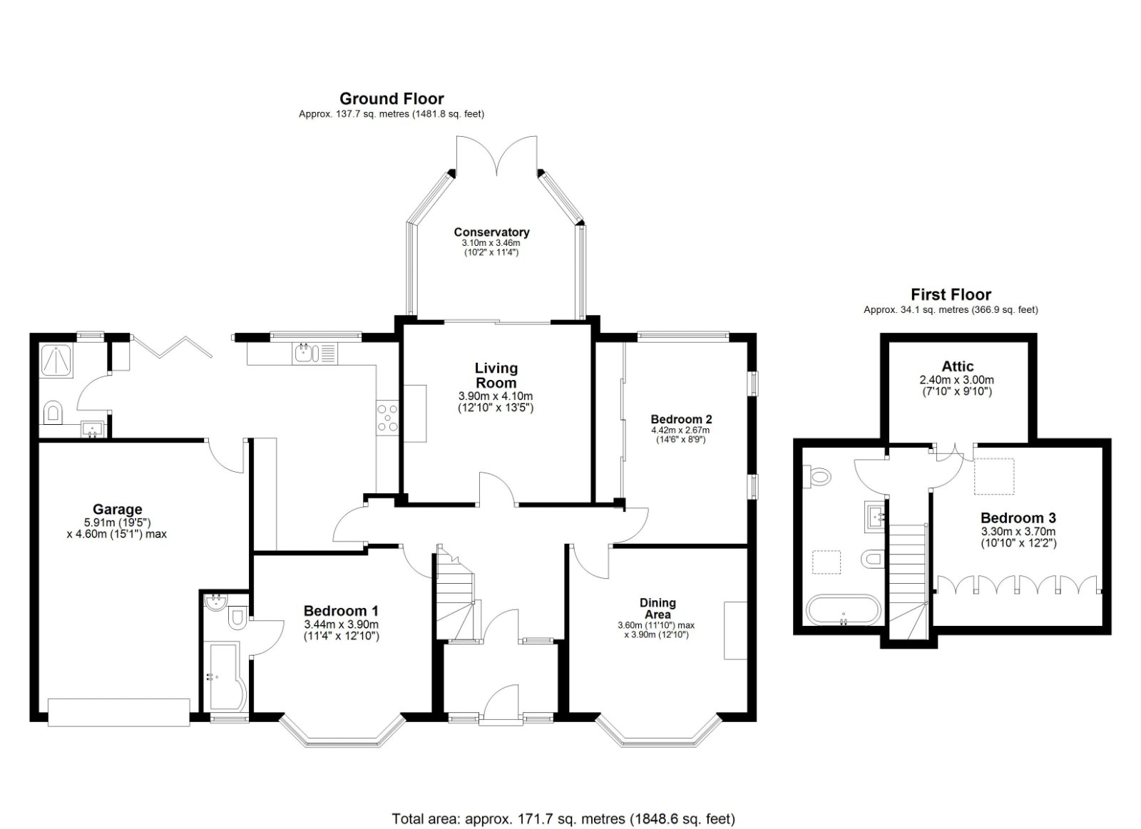 17, Grimpits Lane, Worcestershire floorplan