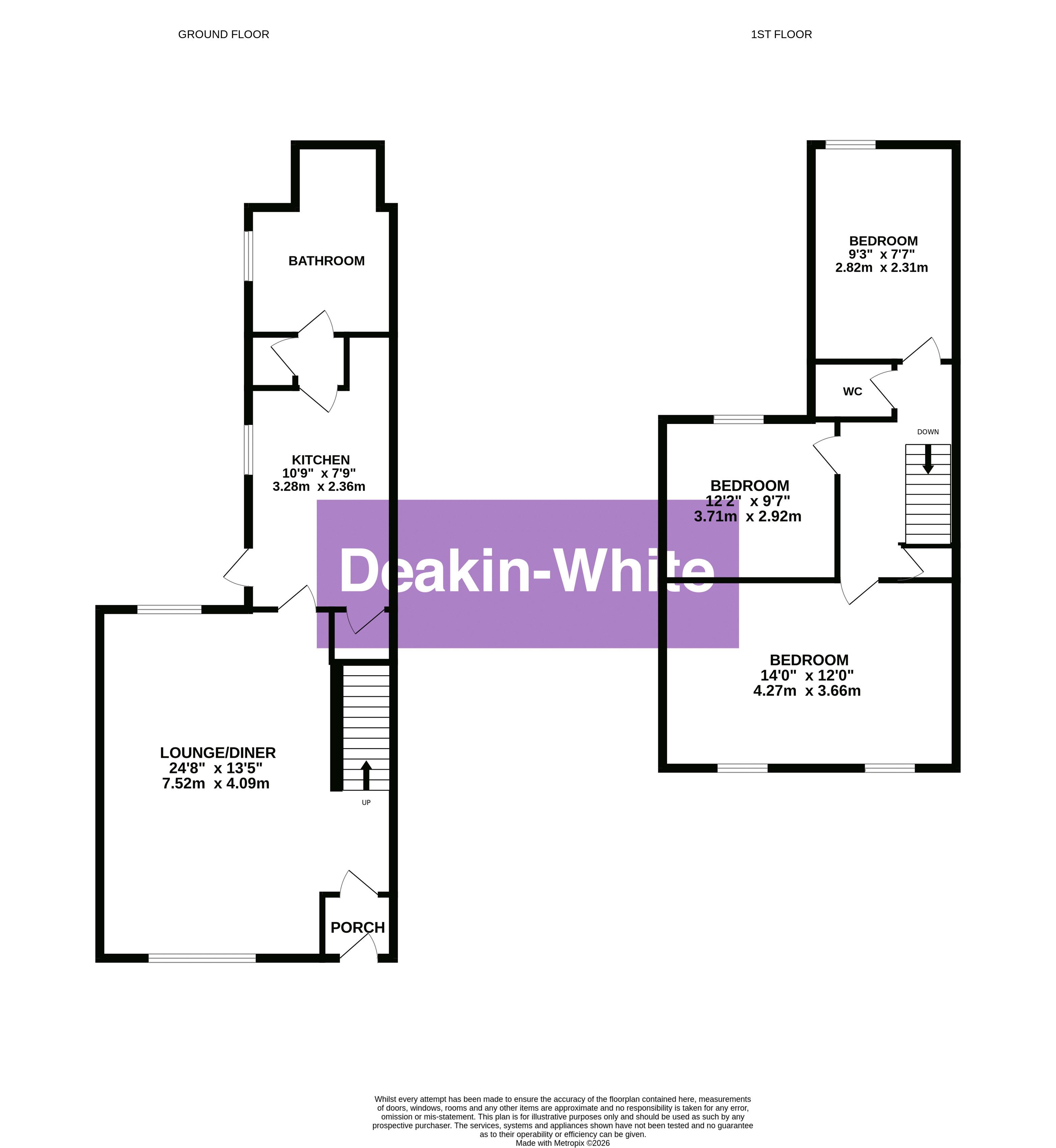 42, Front Street, Slip End floorplan