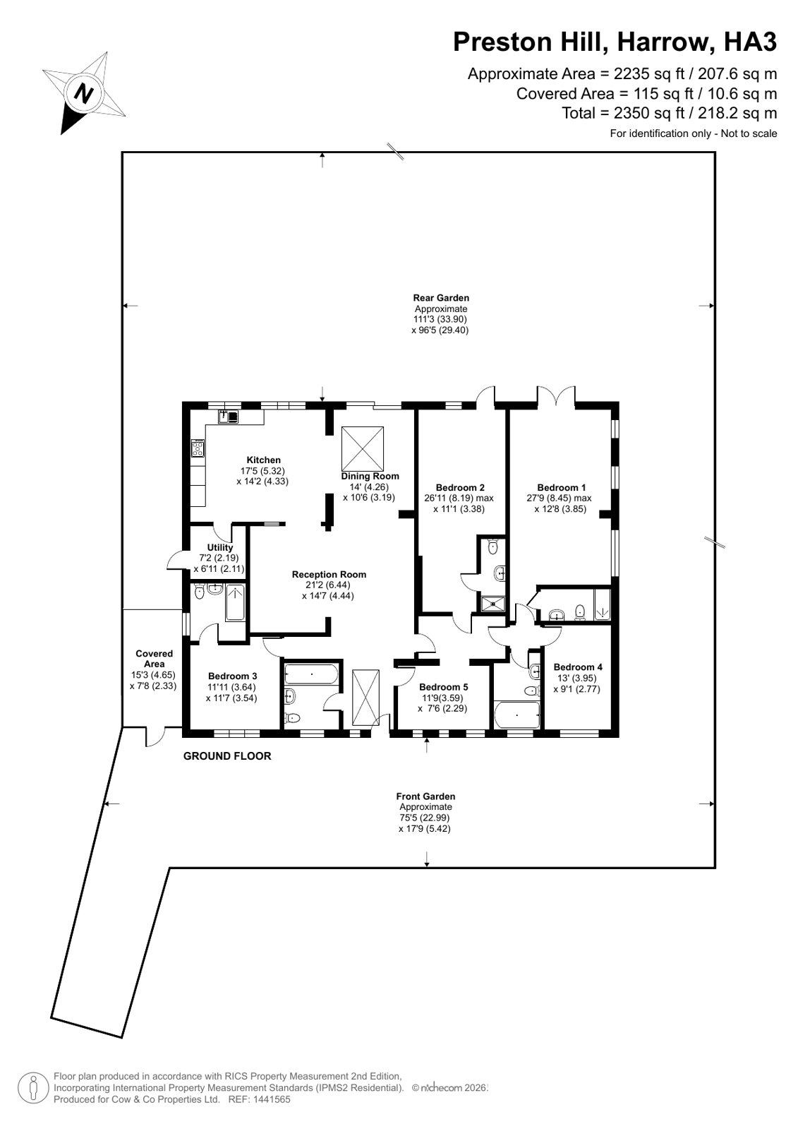 123, Preston Hill, Harrow floorplan