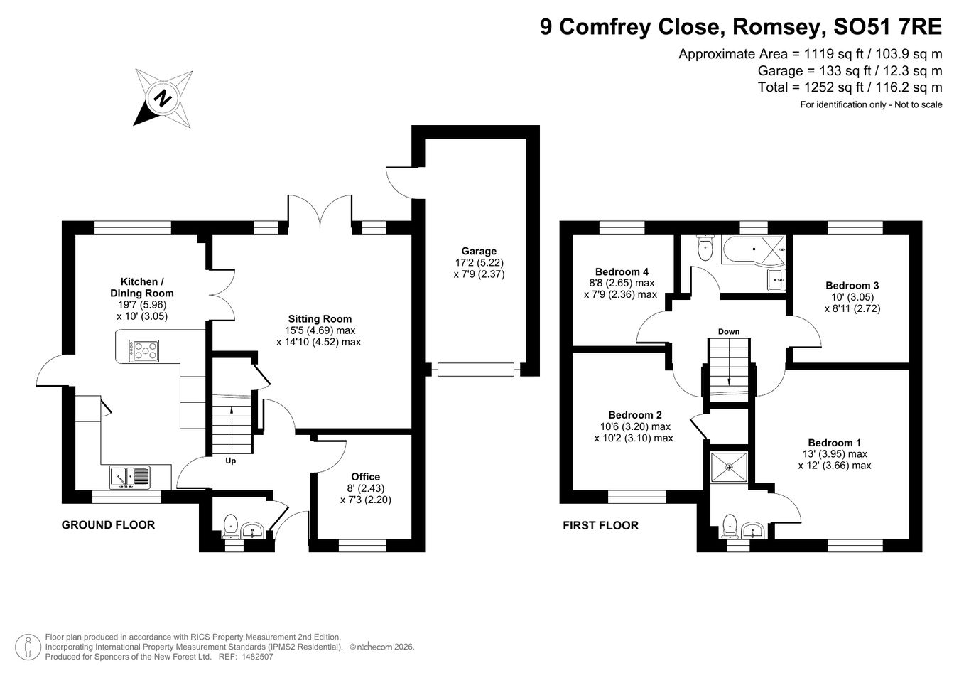 9, Comfrey Close, Romsey floorplan