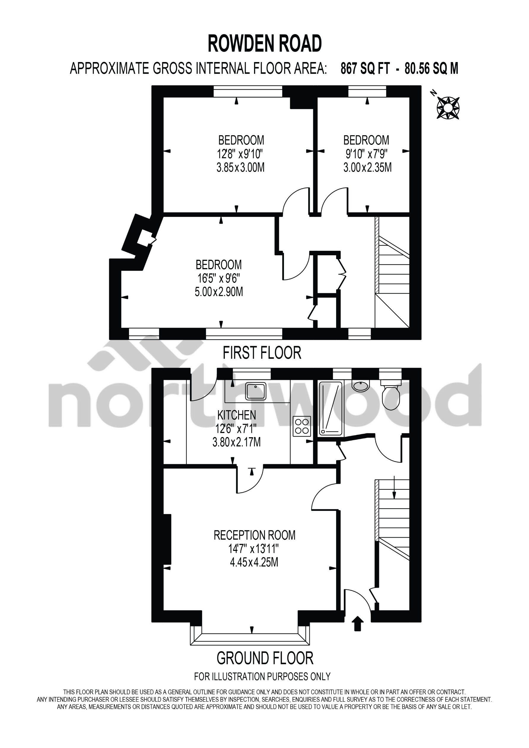 61, Rowden Road, Epsom floorplan