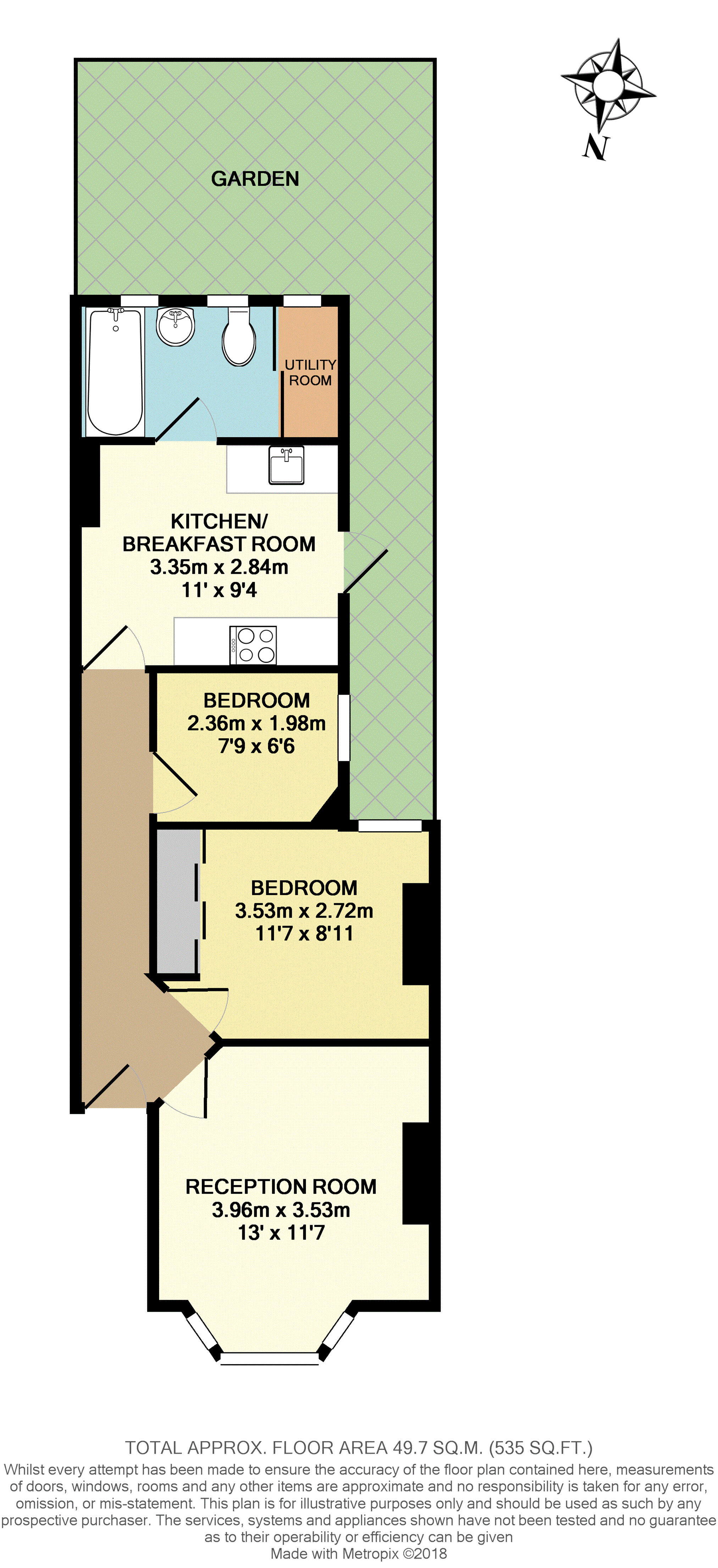 2 Bedrooms Flat for sale in Denton Street, Wandsworth SW18