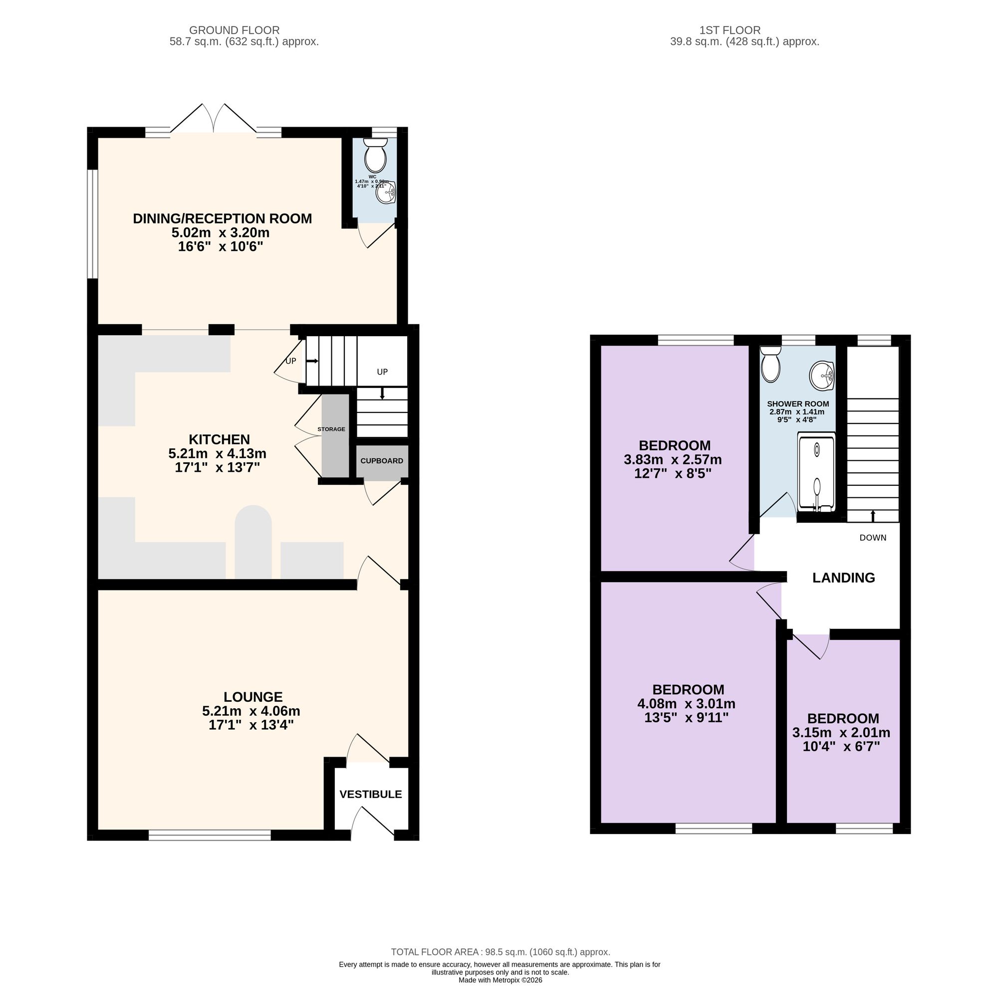 9 Prospect Place, Preston floorplan