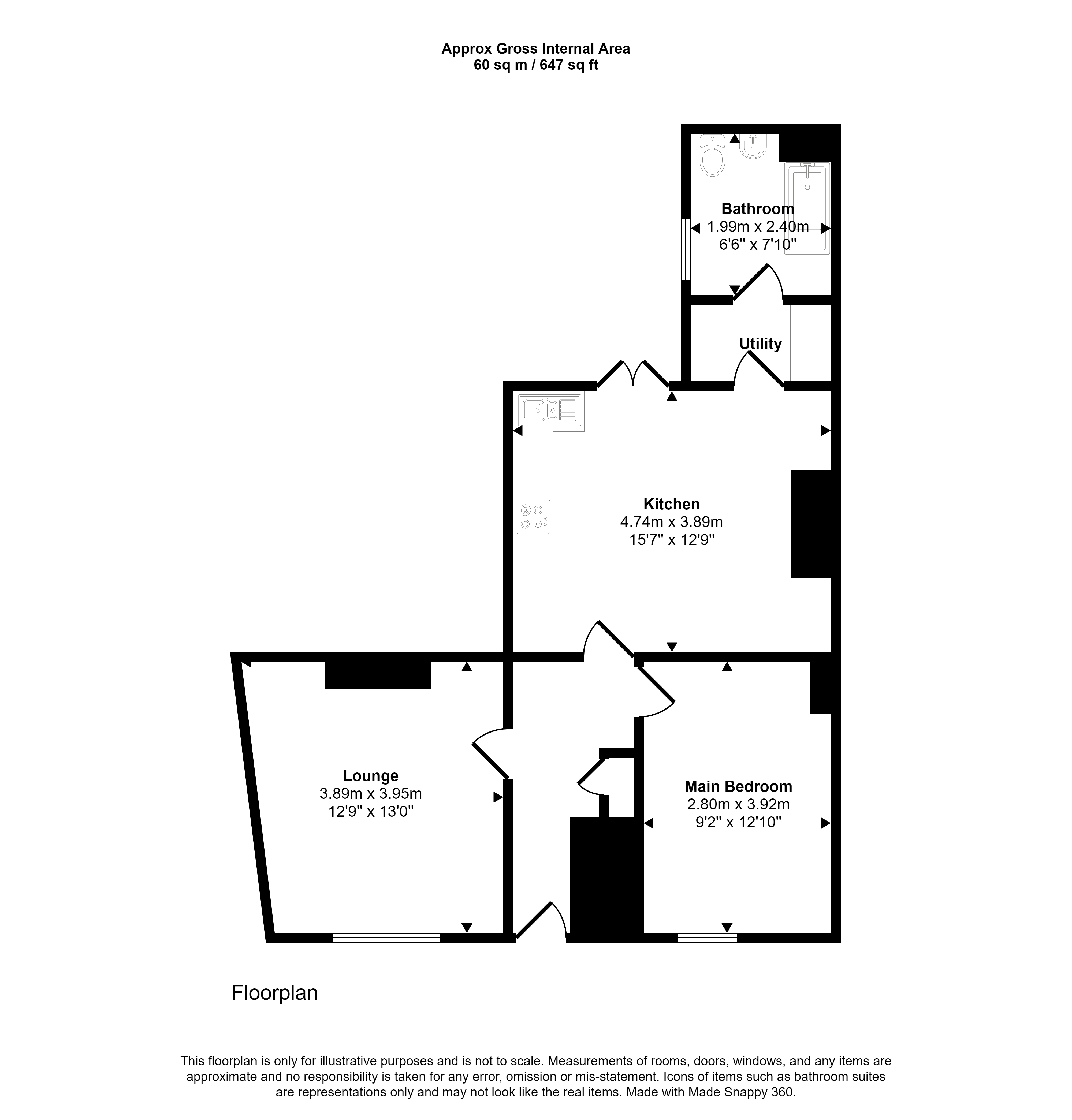 Holly Avenue, Wallsend NE28, 2 bedroom flat for sale 63874374