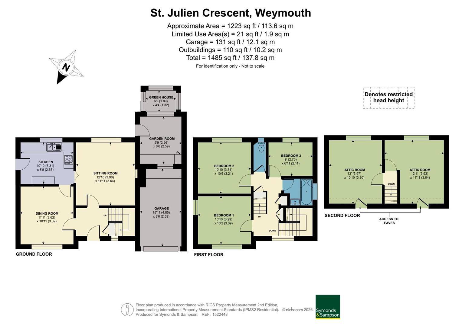 12, St. Julien Crescent, Weymouth floorplan