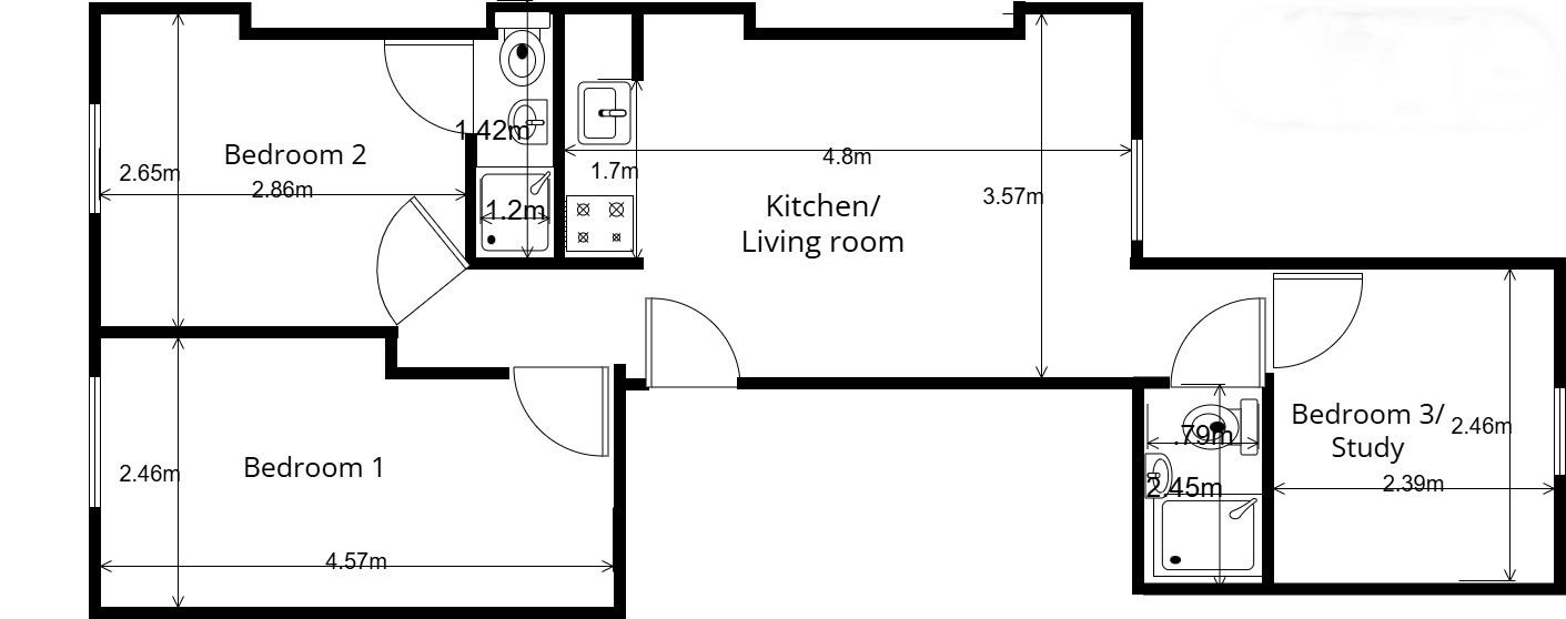42C, Edbrooke Road, Maida Vale, London, Edbrooke Road, Maida Vale, London, London floorplan