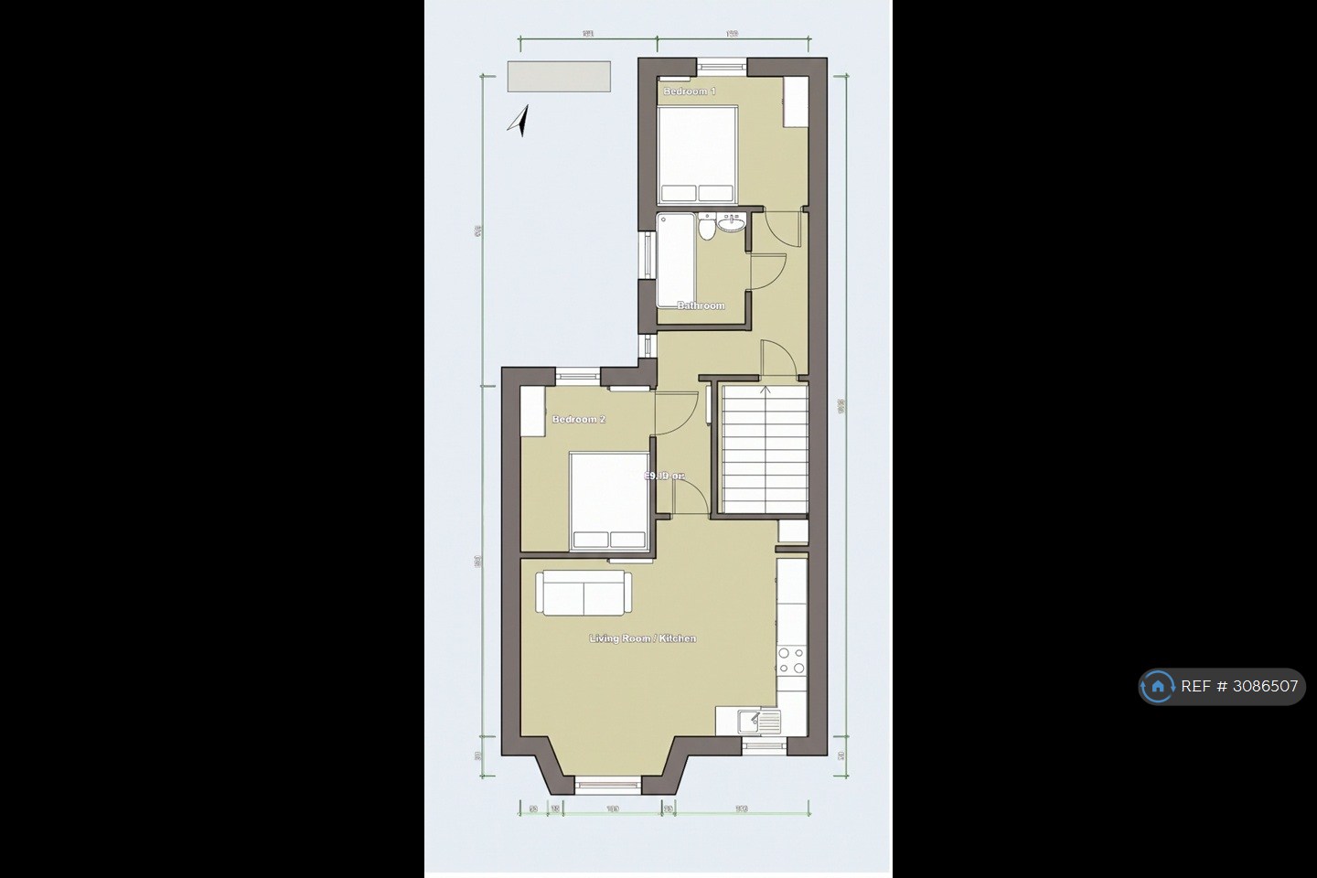 Flat B, London floorplan