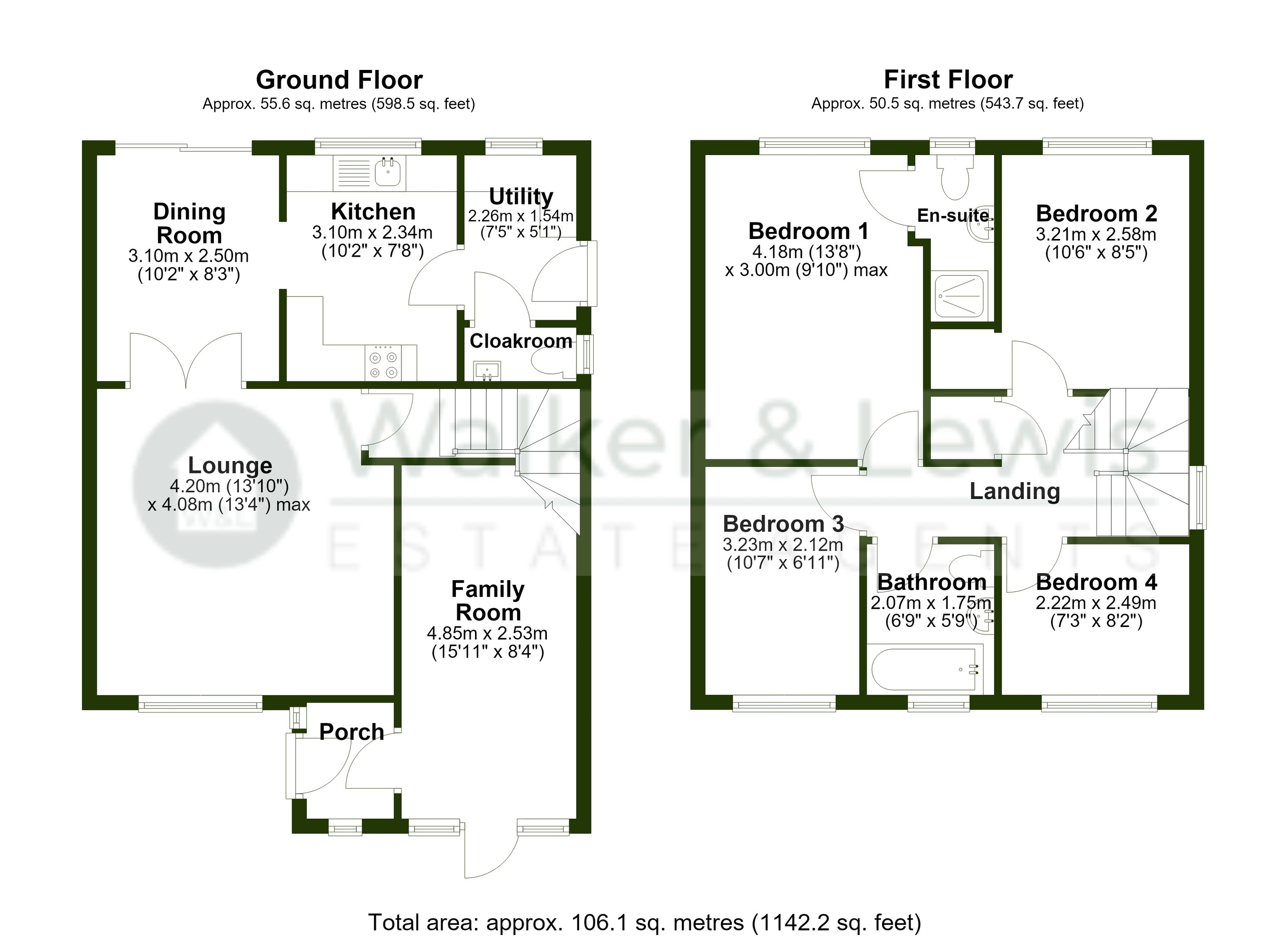 1 Ynys Hir, Pontypridd floorplan