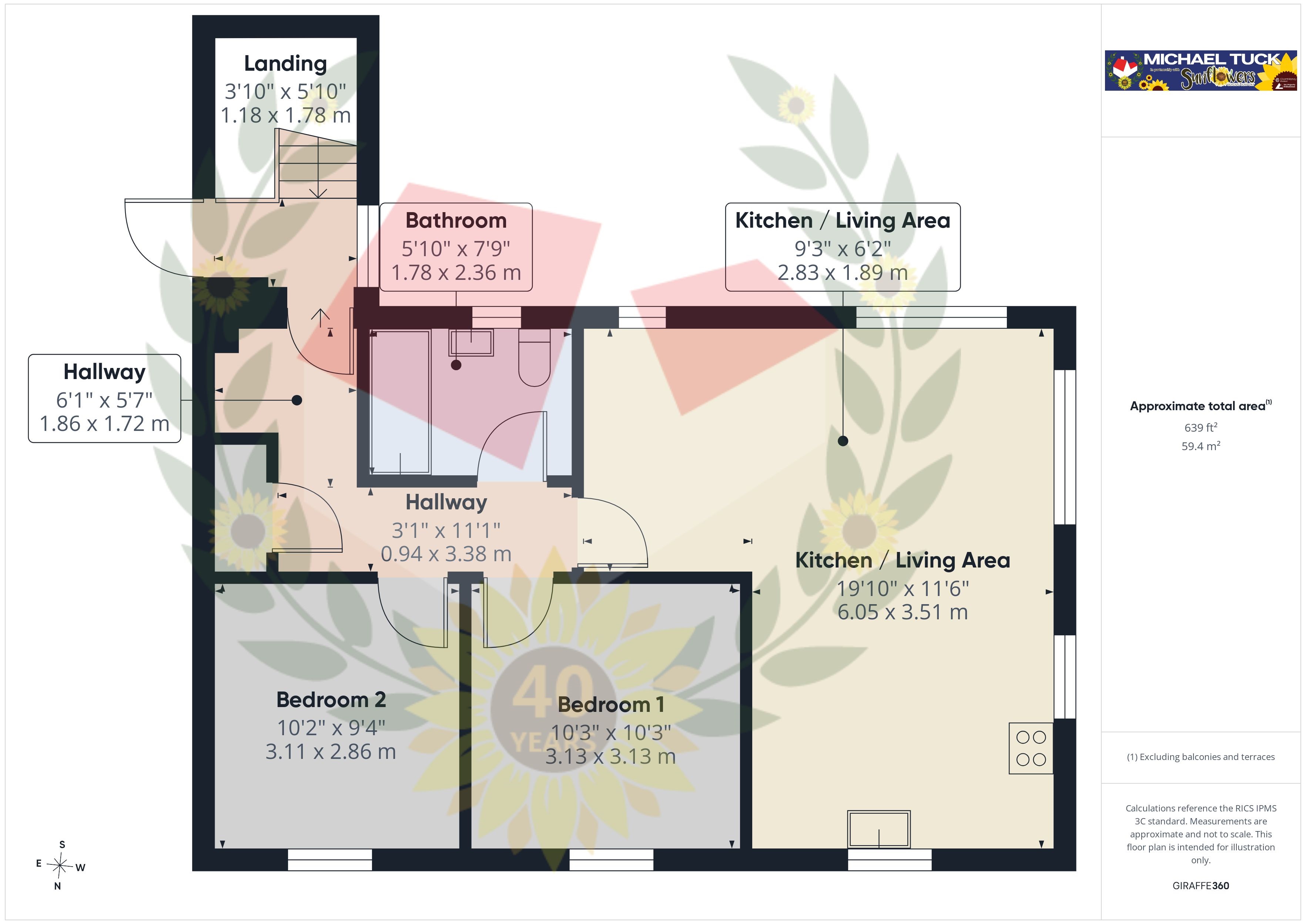 Apartment 2, Michaels House, 1 School Lane, Gloucester floorplan