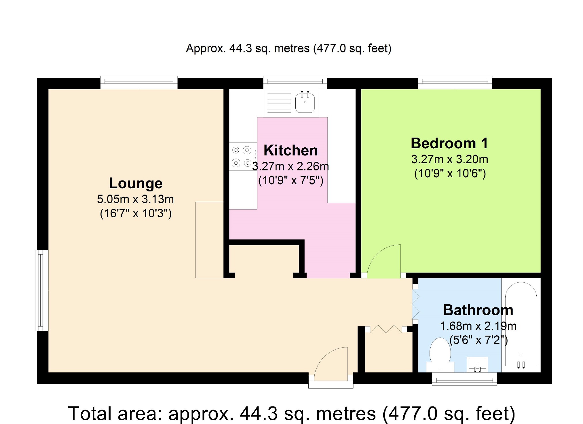 1 Bedrooms Flat for sale in Lonsdale Road, Stevenage SG1