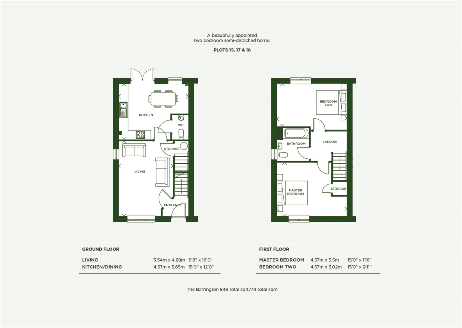 Plot 15, The Barrington,, Plot 15, Neroche Meadows, Ilminster floorplan