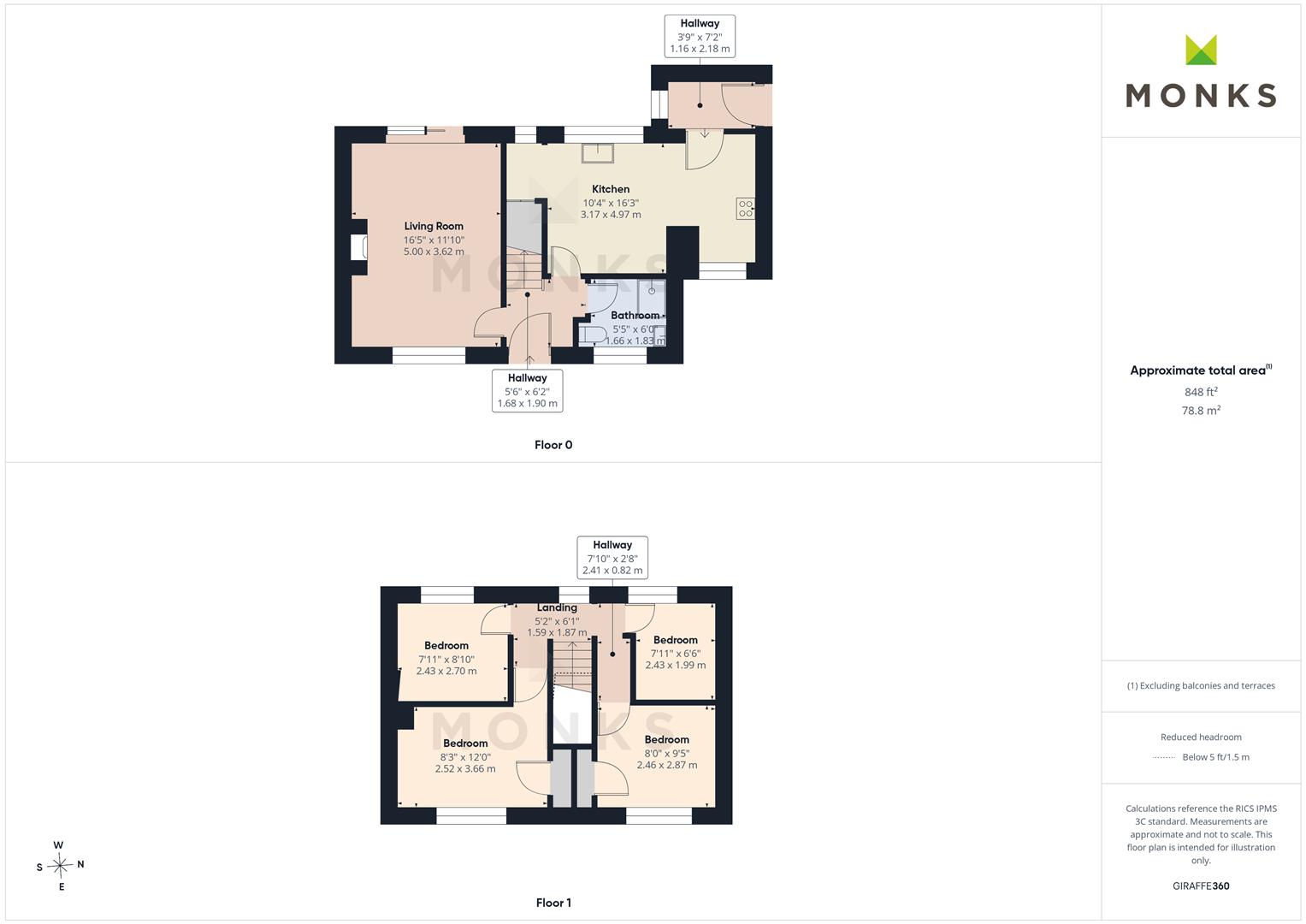 43, Callow Crescent, Shrewsbury floorplan