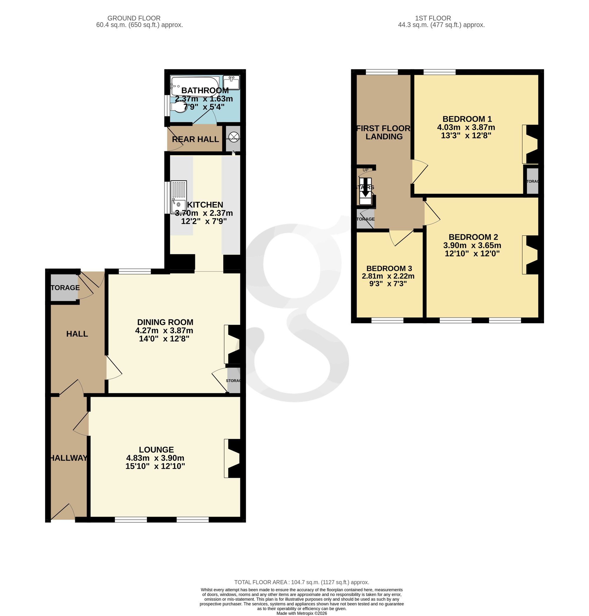 Hope Lodge, Jersey floorplan