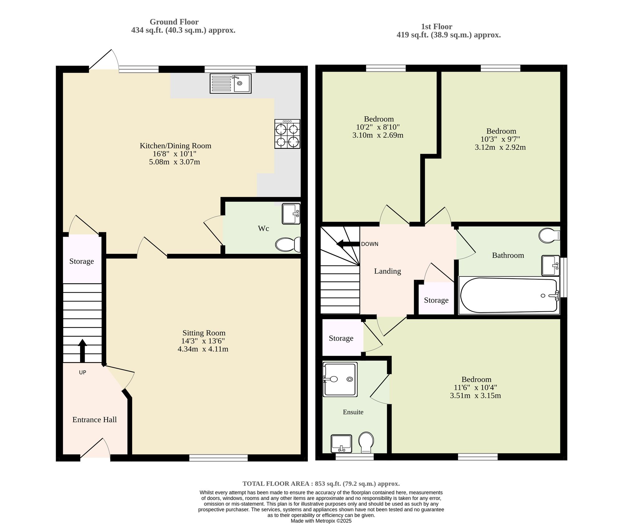 9 Caddow Close, Dereham floorplan