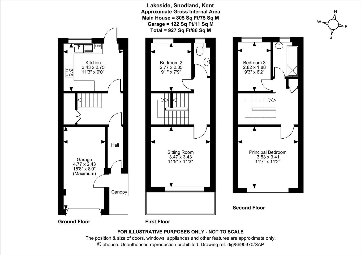 37, Lakeside, Snodland floorplan
