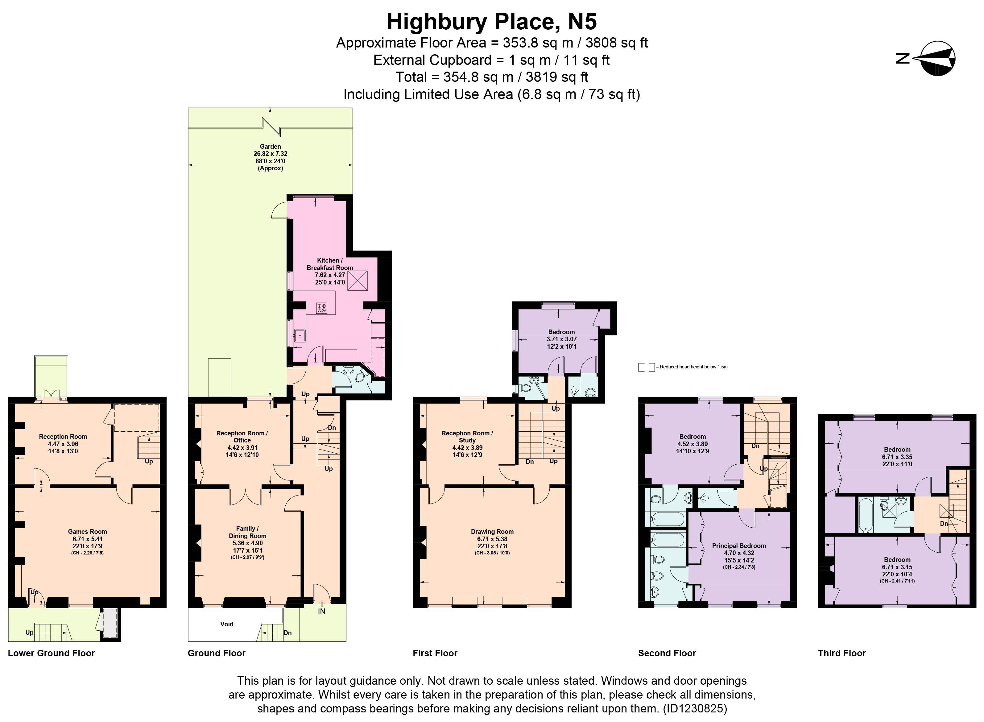 38, Highbury Place, London floorplan