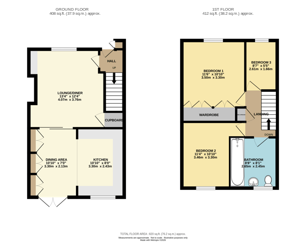 42, Chichester Walk, WIMBORNE floorplan