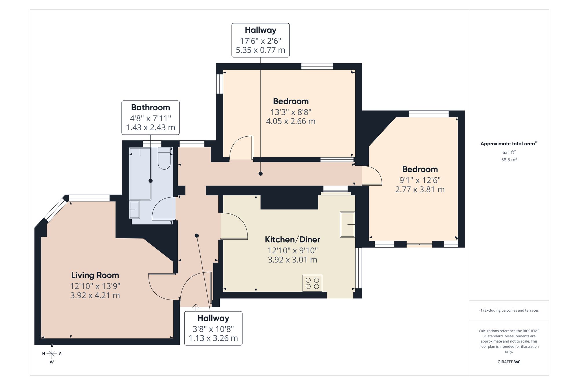 Flat 4 Redbourne House, 23 Norwich Road, Cromer, Cromer floorplan