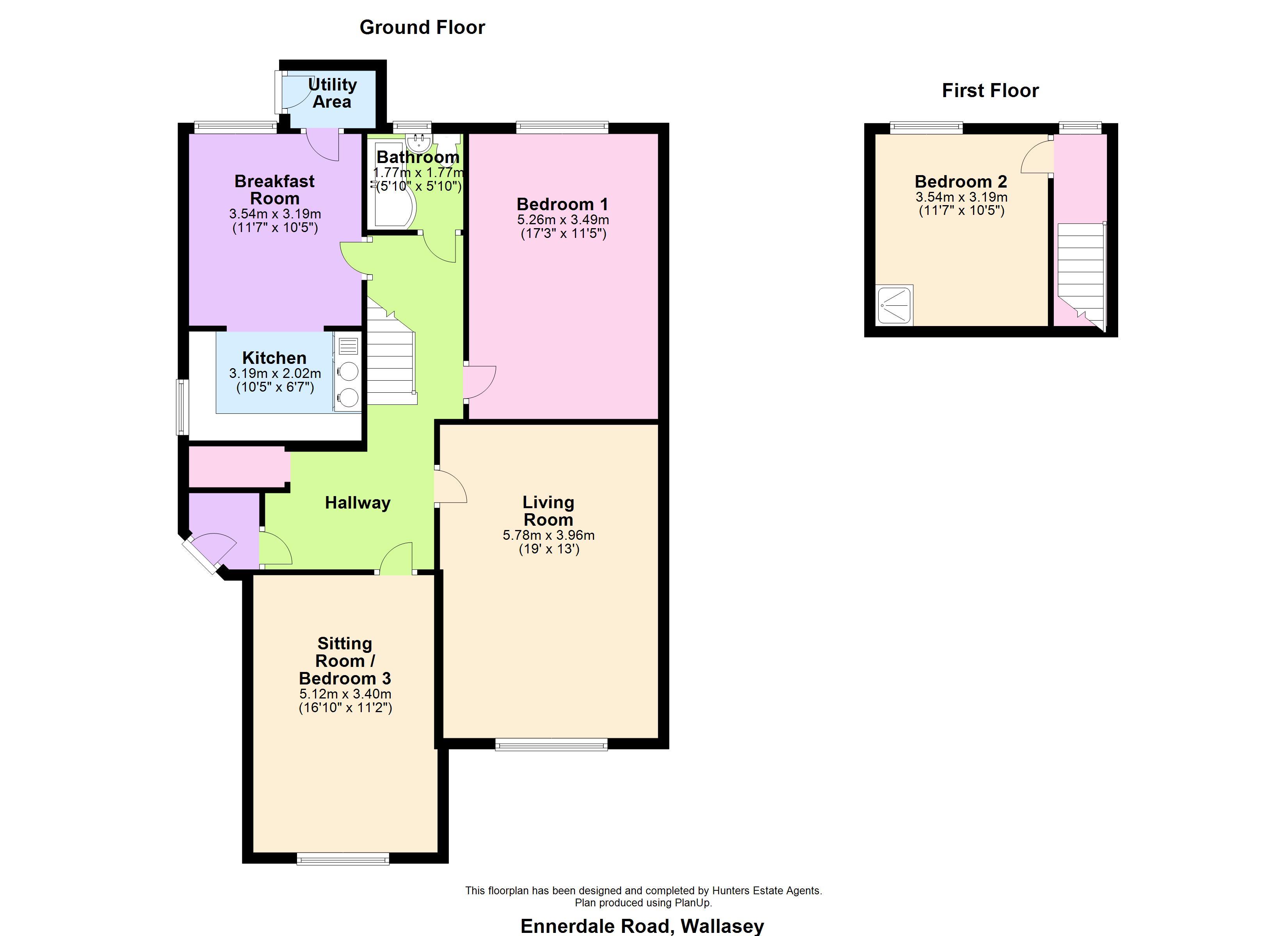 2 Bedrooms Flat to rent in Ennerdale Road, Wallasey CH45