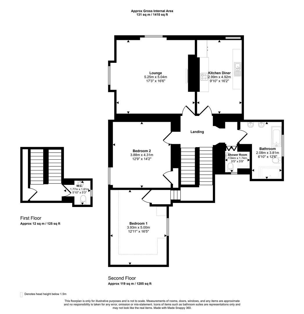 Bayview, Apartment 2, The Old Vicarage, Retreat Road, Tenby floorplan