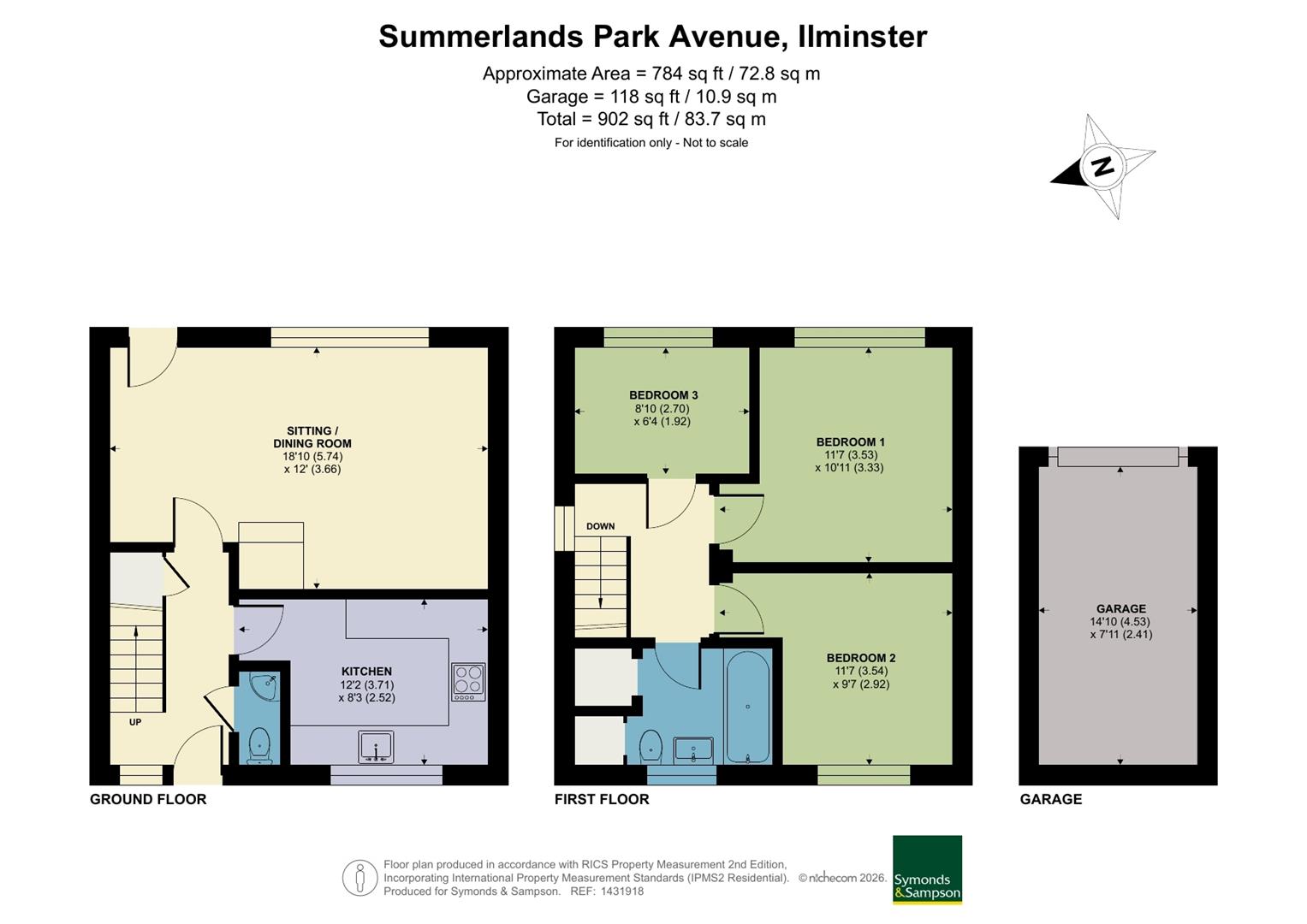 39, Summerlands Park Avenue, Ilminster floorplan
