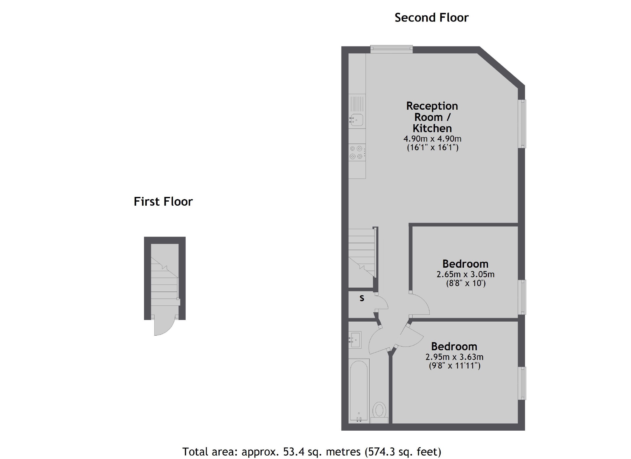 Flat 2, 105, Hamilton Road, London floorplan
