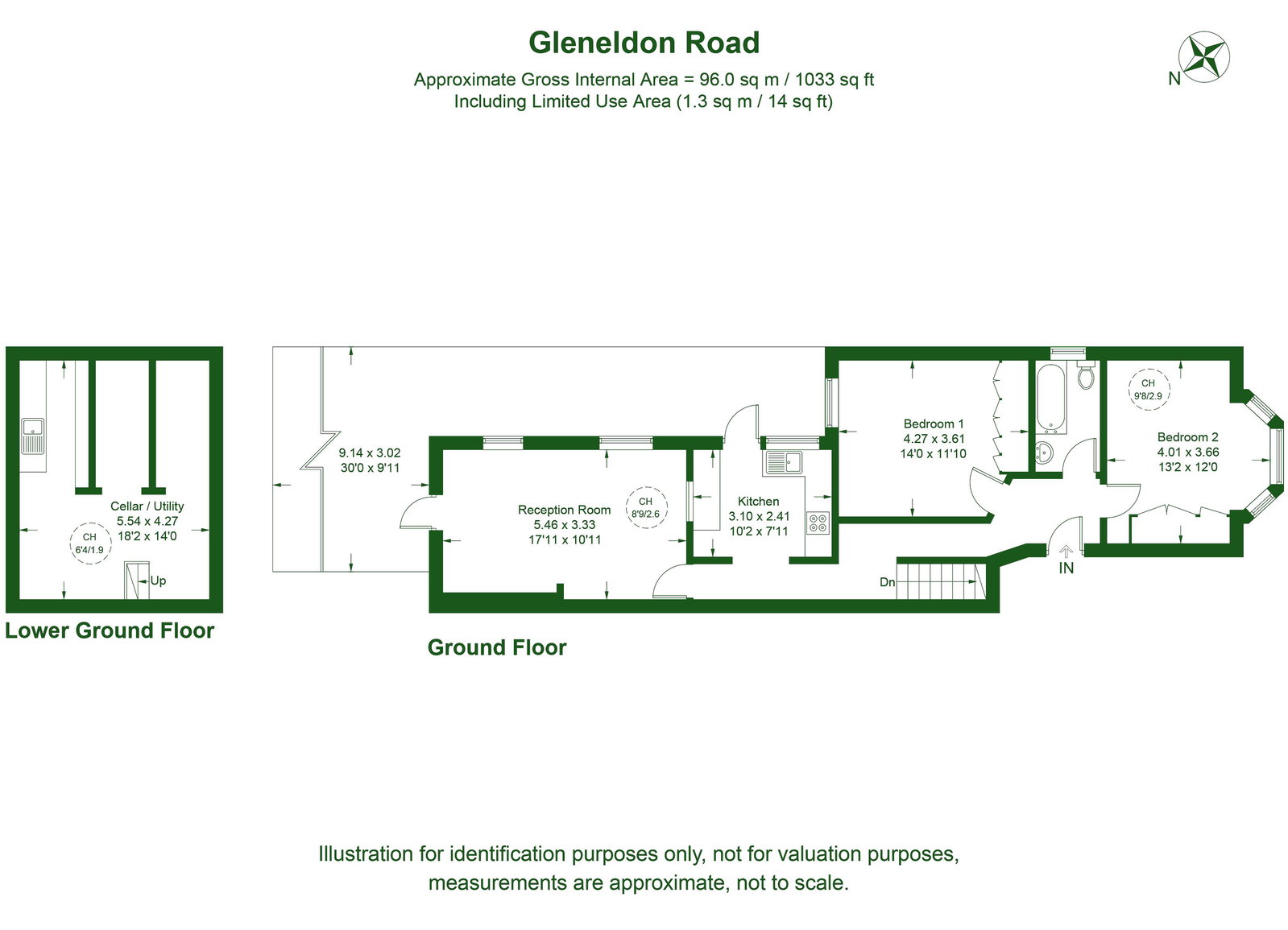 143A, Gleneldon Road, London floorplan