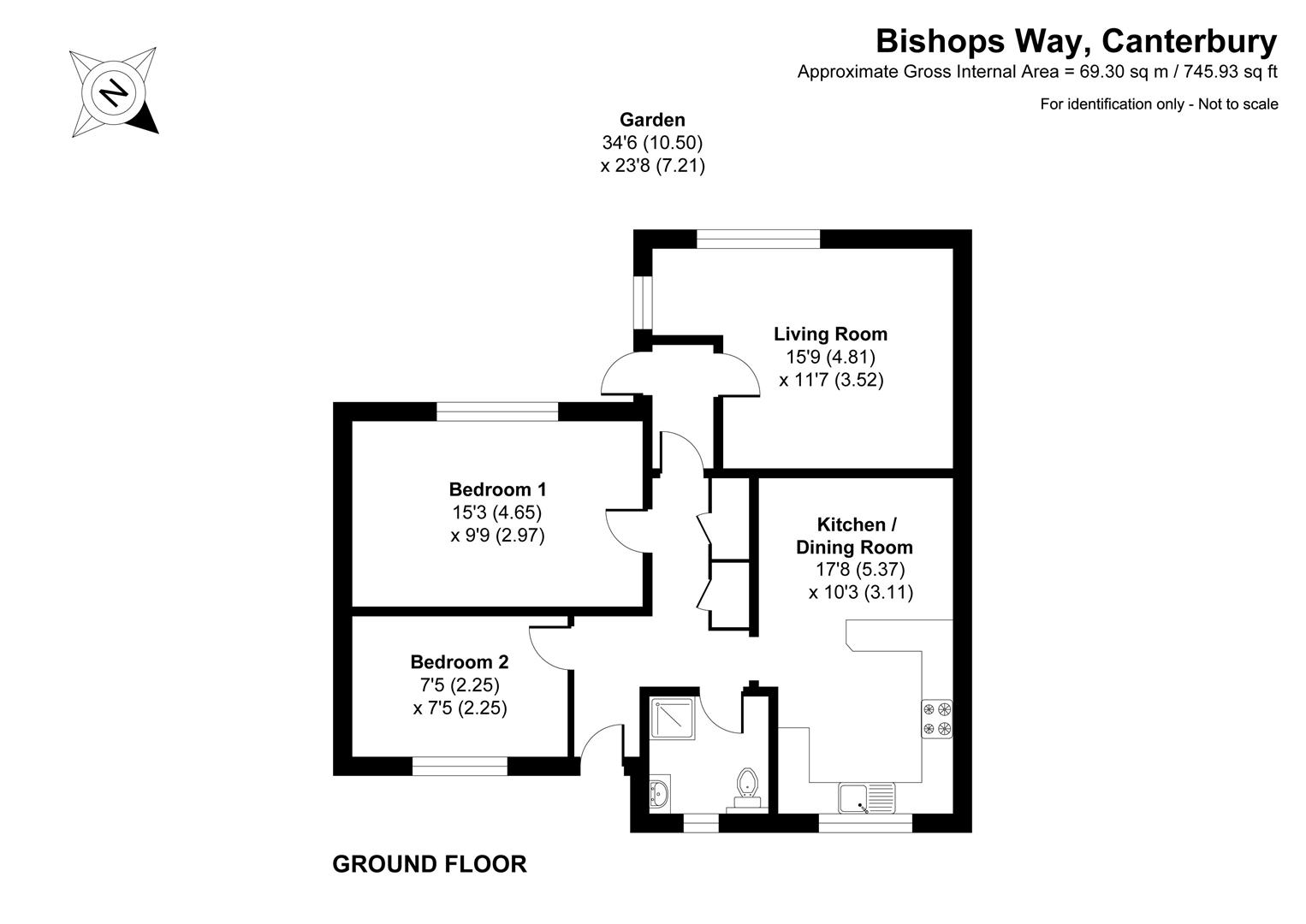 46, Bishops Way, Canterbury floorplan