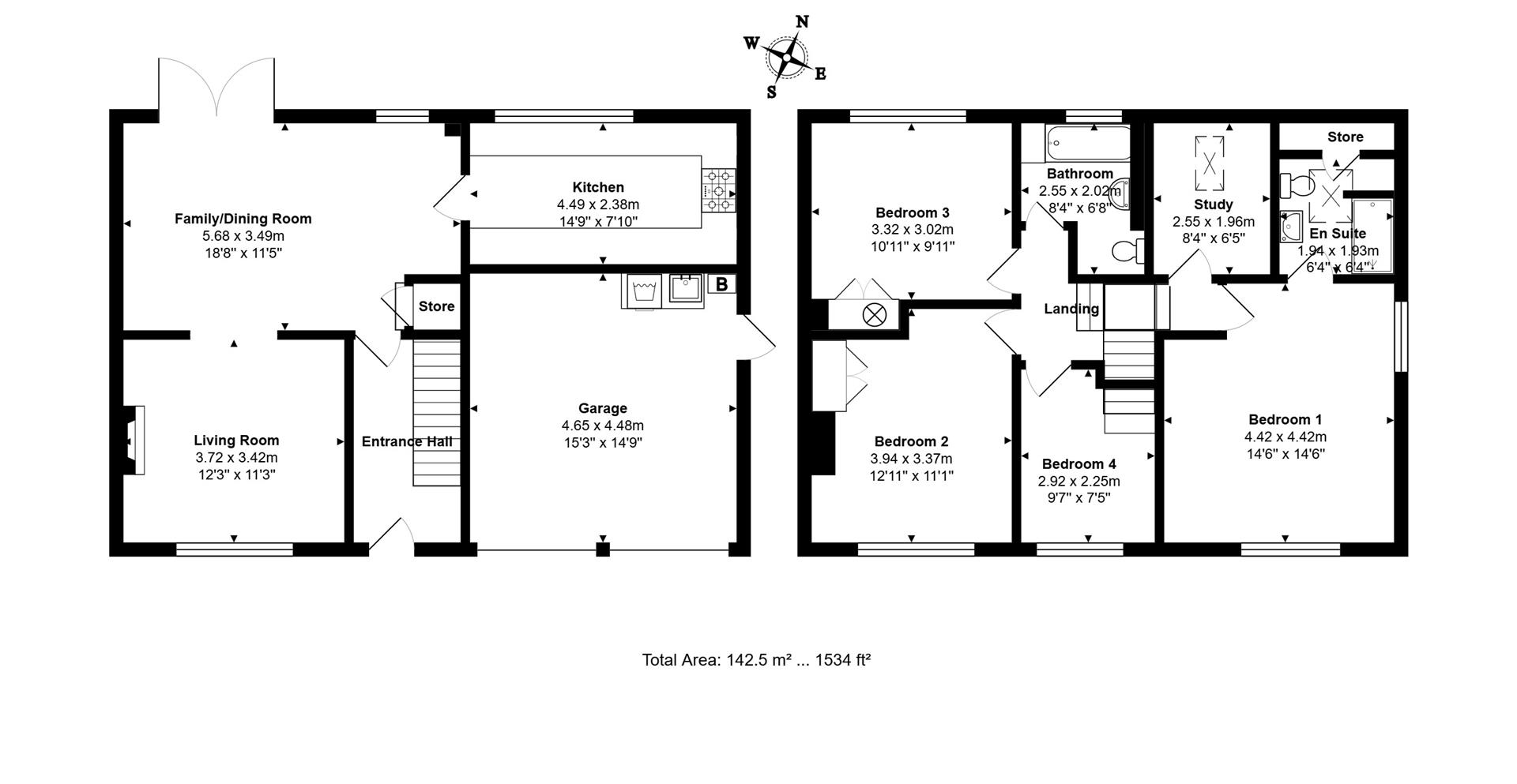 1b, Blays Close, Egham floorplan