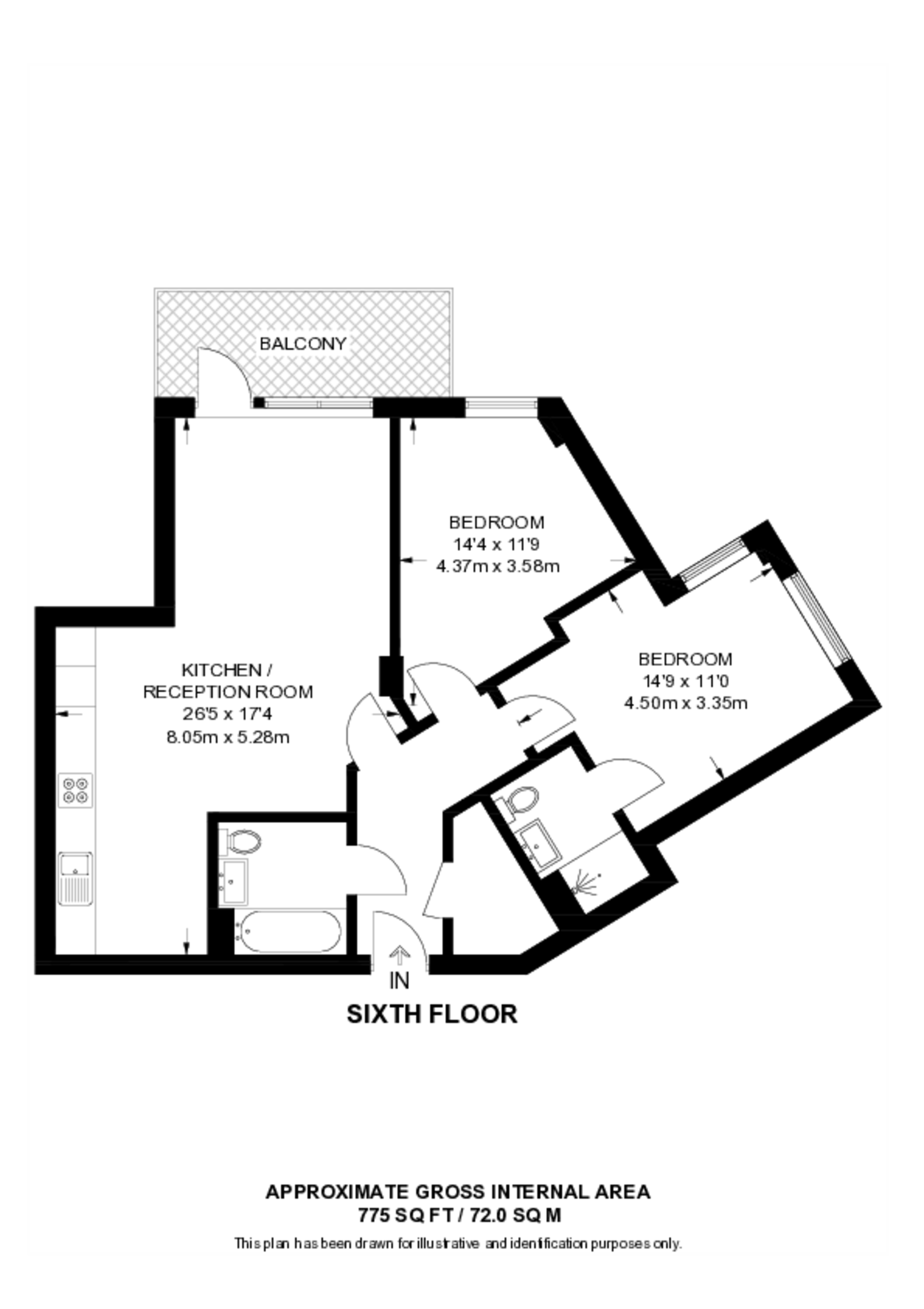 Bloom Heights, Rotherhithe floorplan
