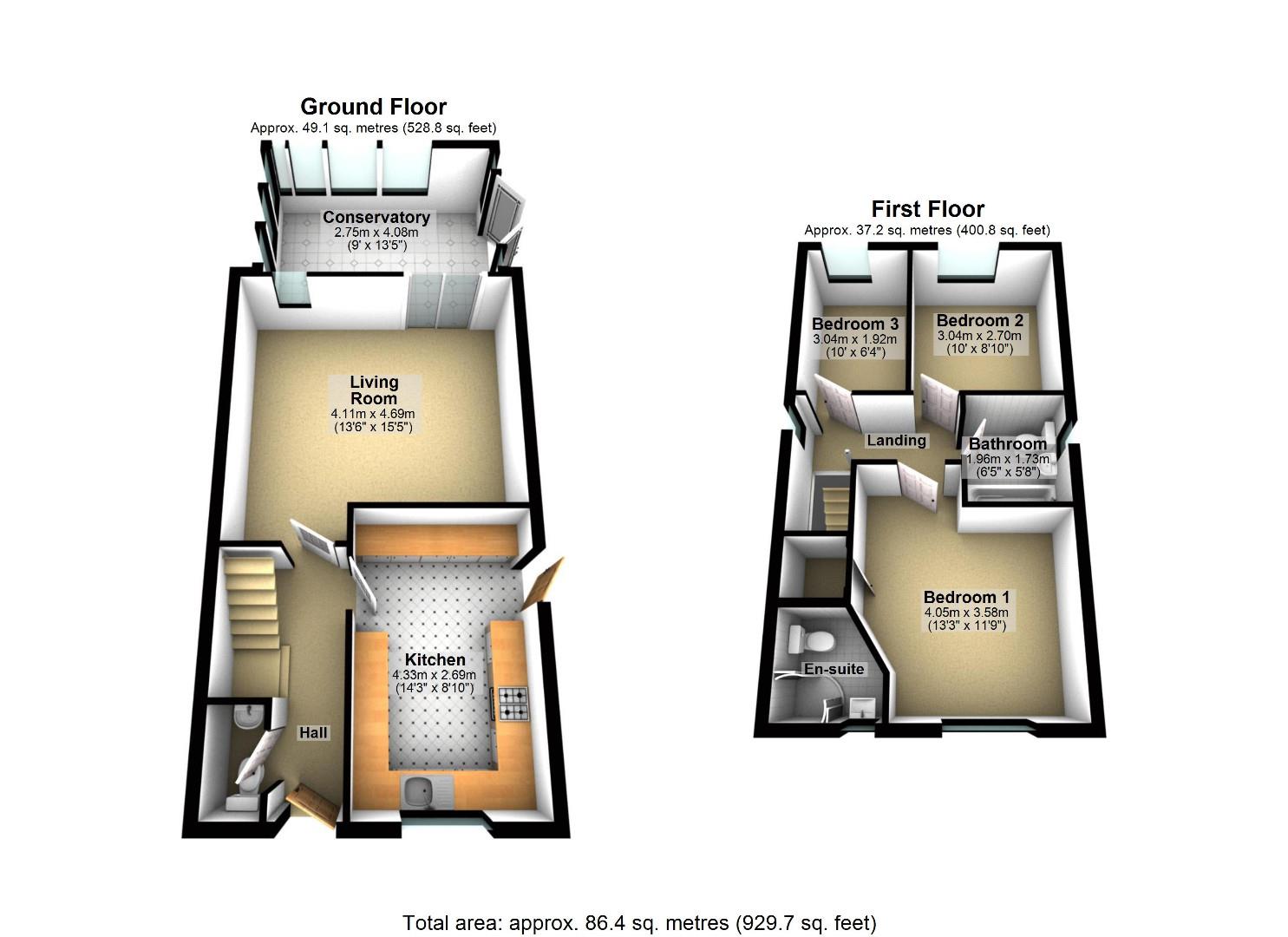 26, The Magnolias, Bicester floorplan