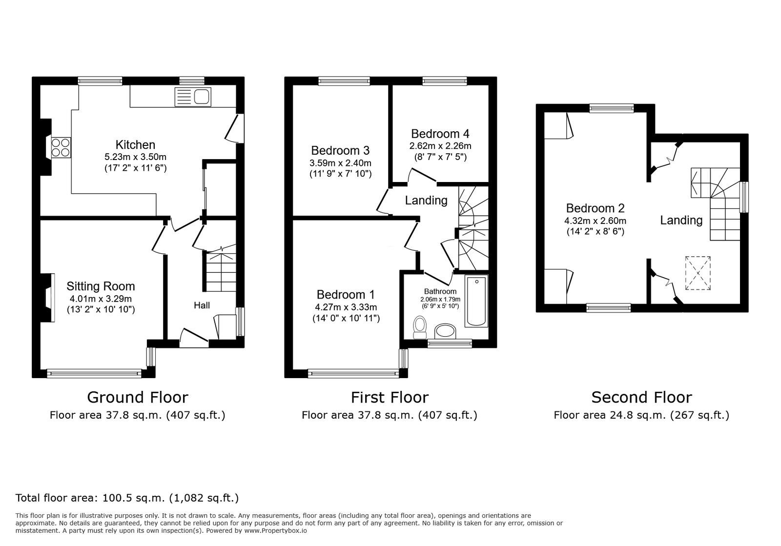 84, Woodland Road, Leeds floorplan