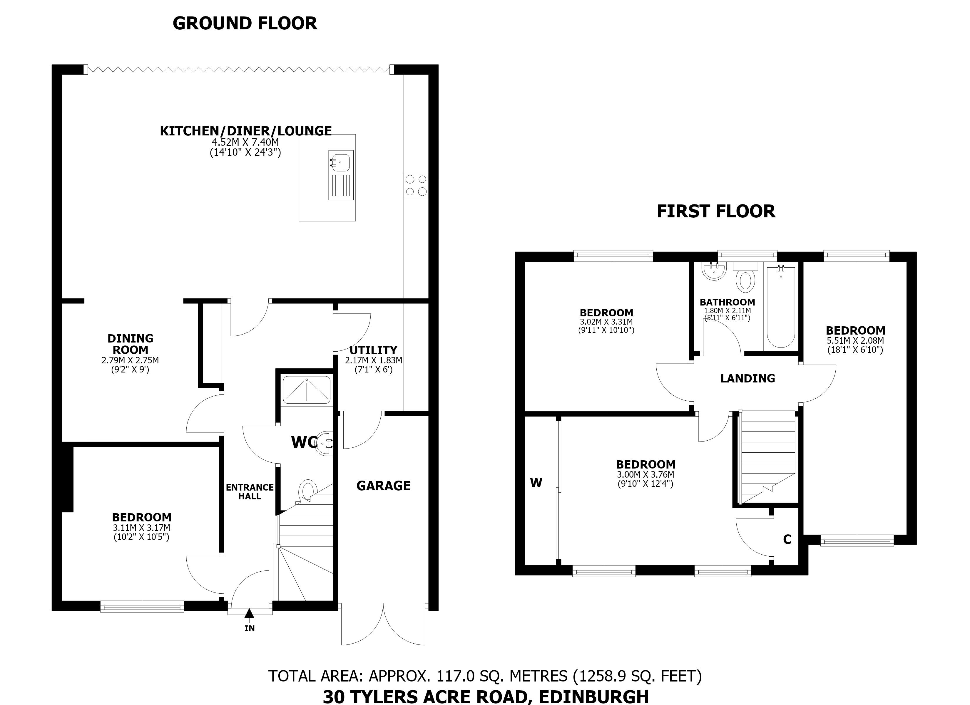 Tyler's Acre Road, Corstorphine floorplan