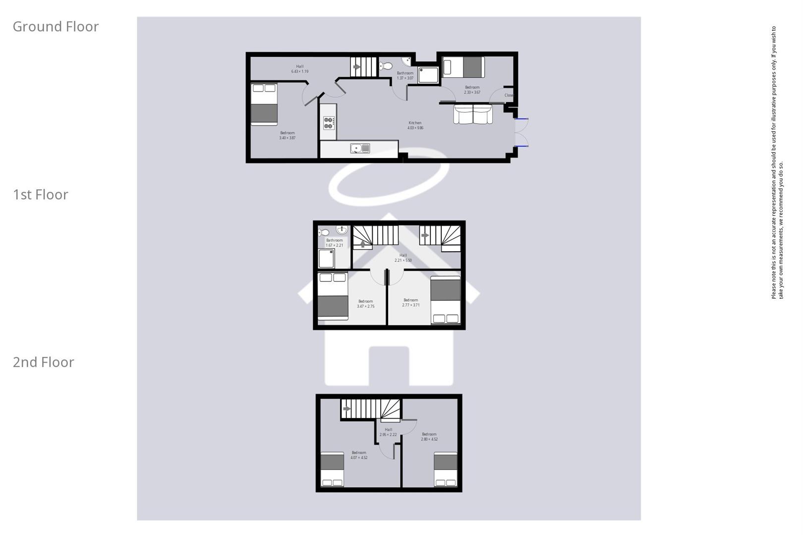 (5 bed), 8, Fitzroy Street, Cardiff floorplan