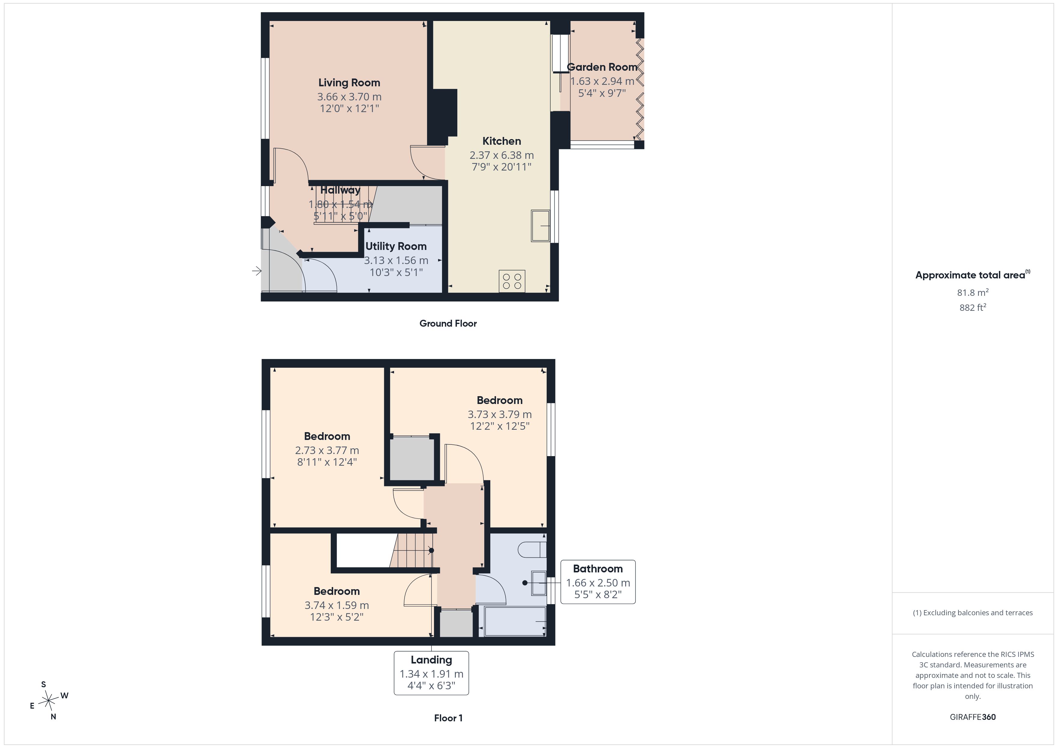 8, Princes Close, Eton Wick floorplan