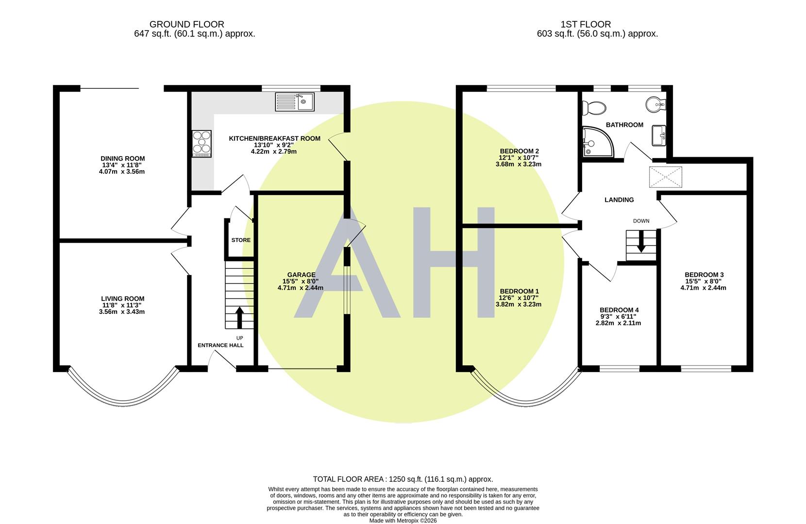 54, Avonlea Road, Sale floorplan