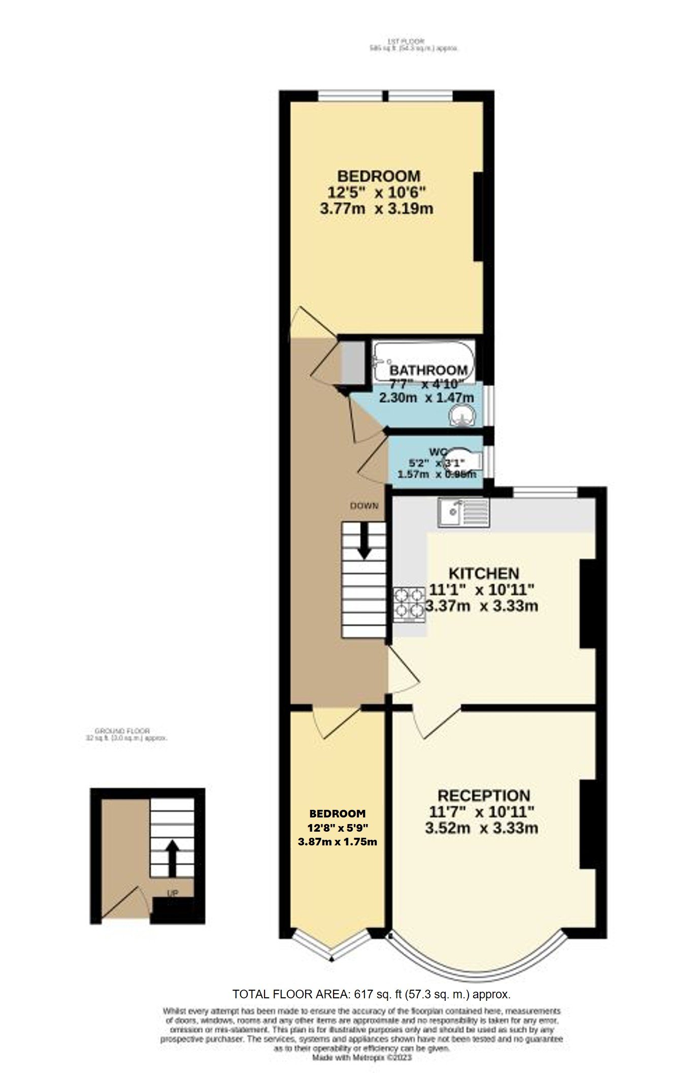 22A Kingsley Road, Palmers Green, London floorplan