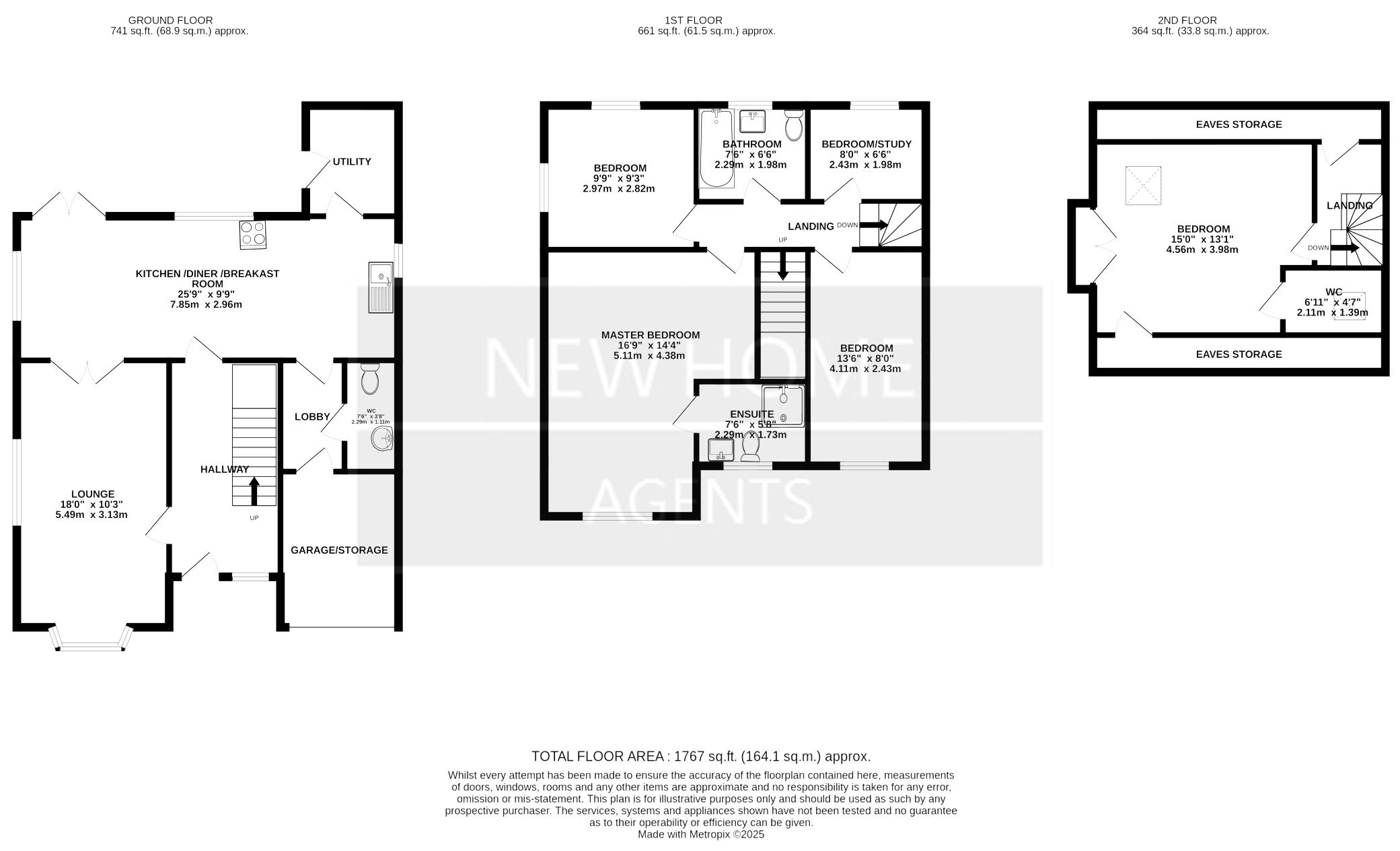 64, Derwent Road, Whitby floorplan